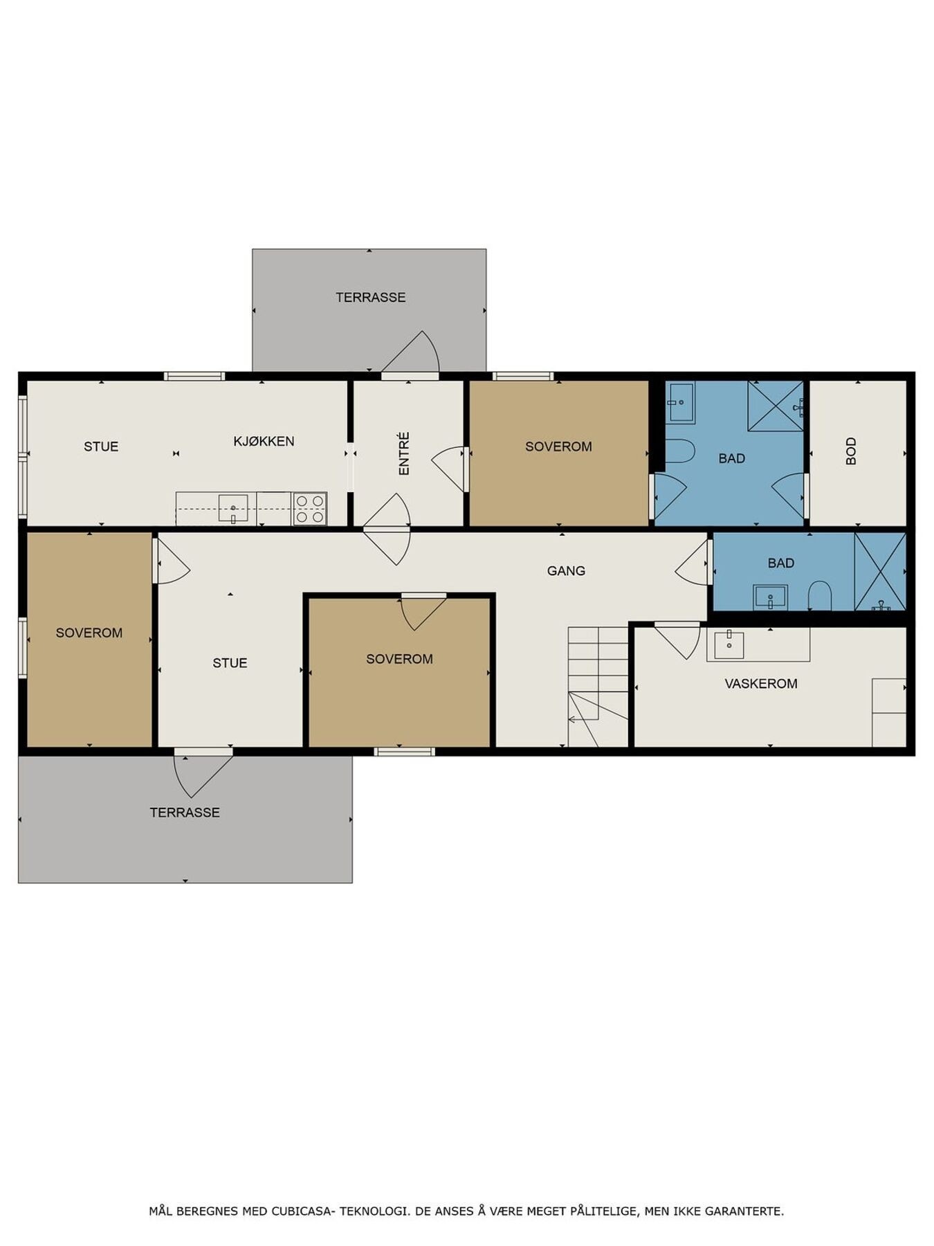 Plantegning sokkeletasje Galleribilde