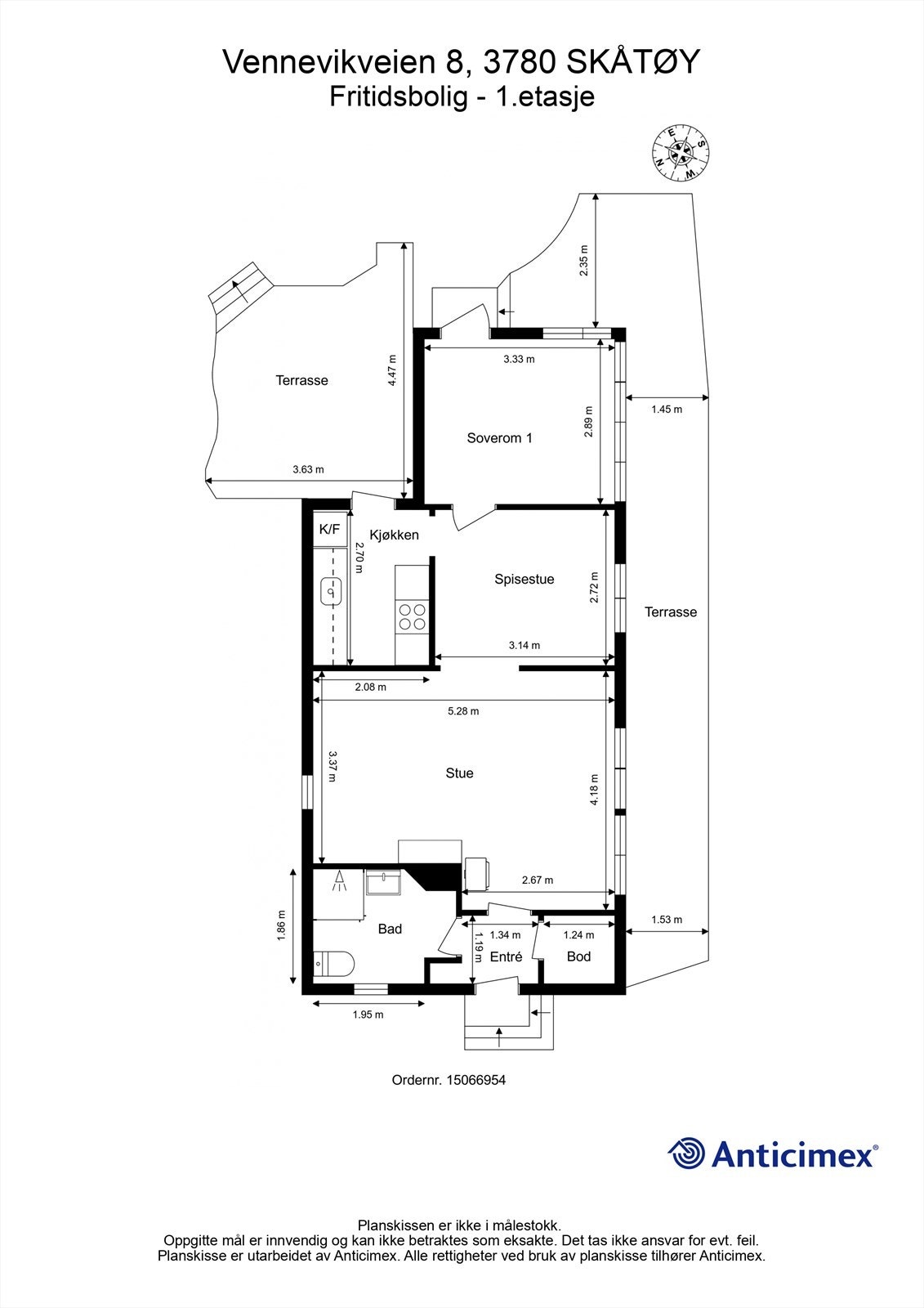 Plantegning 1.etasje Galleribilde