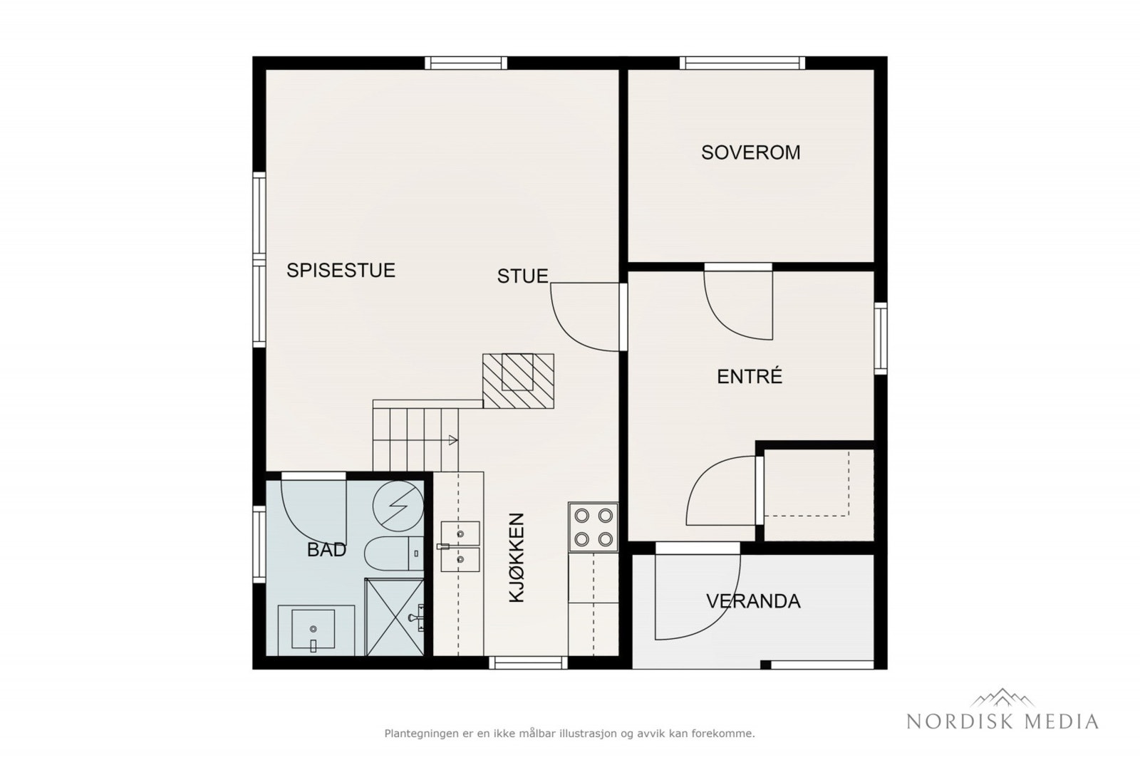 Plantegning - Furedalen 27 Galleribilde