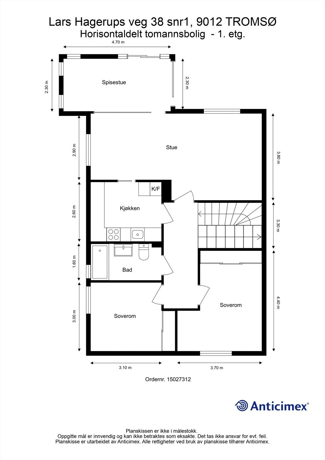 Plantegning 1.etg Galleribilde