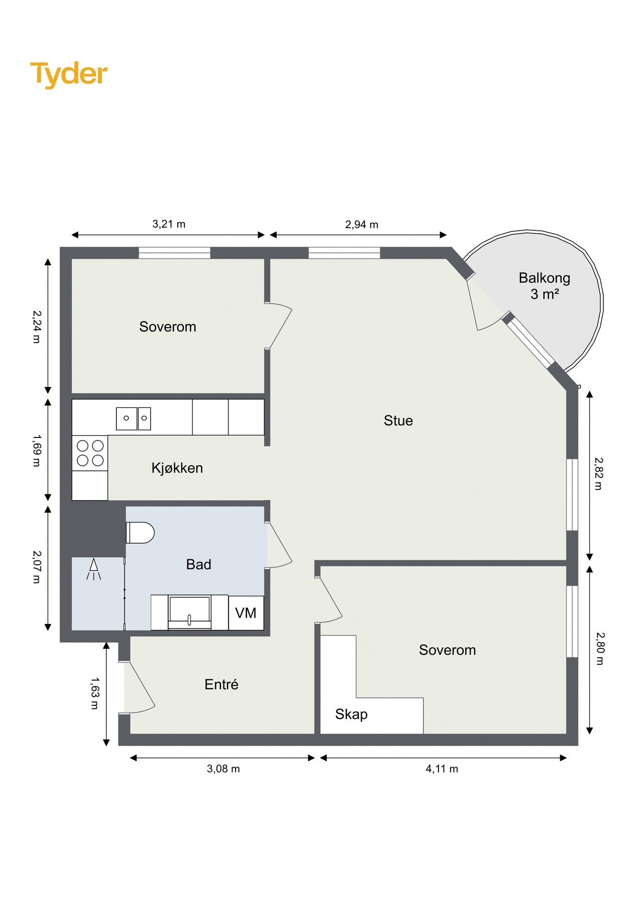 Plantegning. Galleribilde