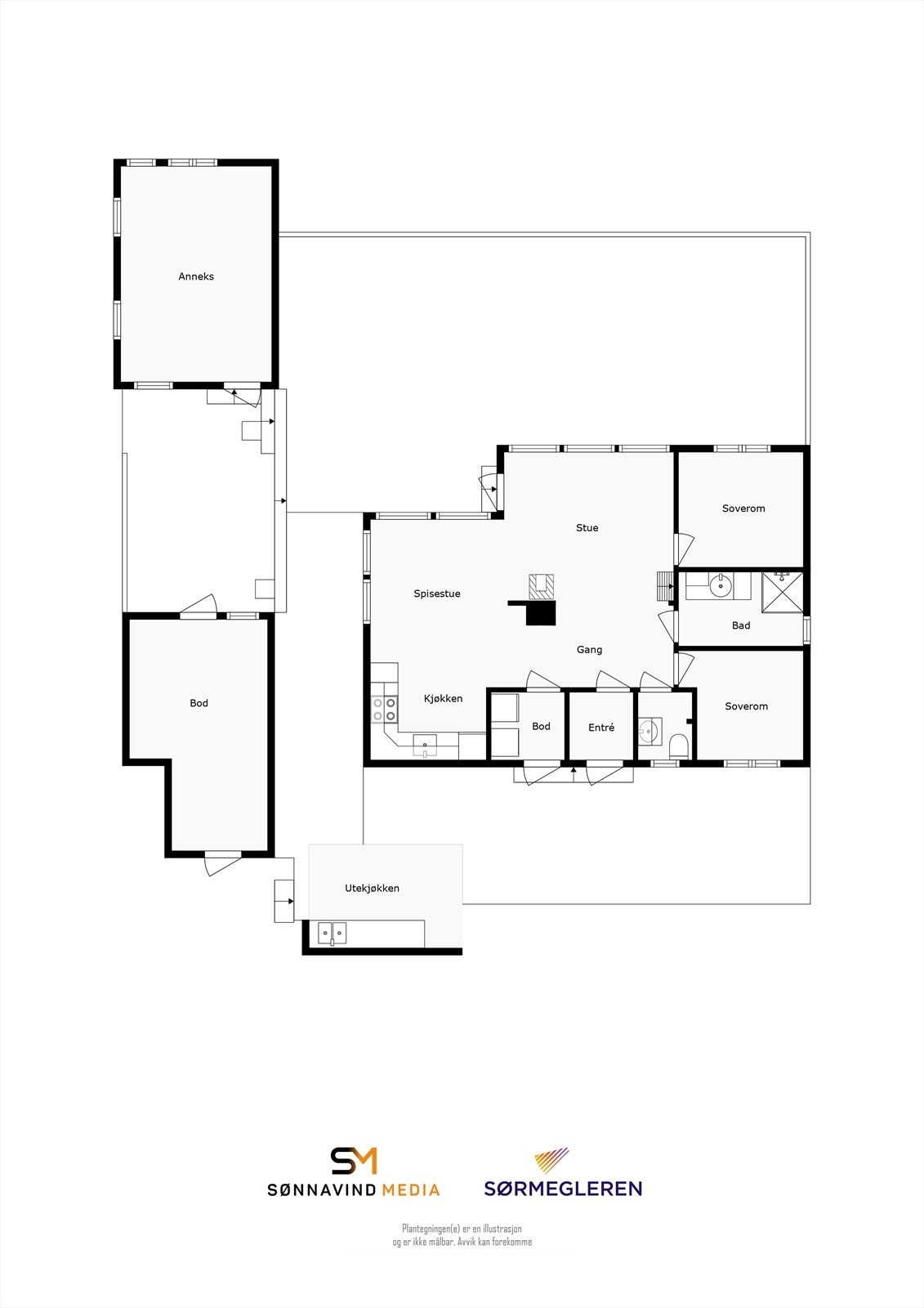 Plantegning Galleribilde