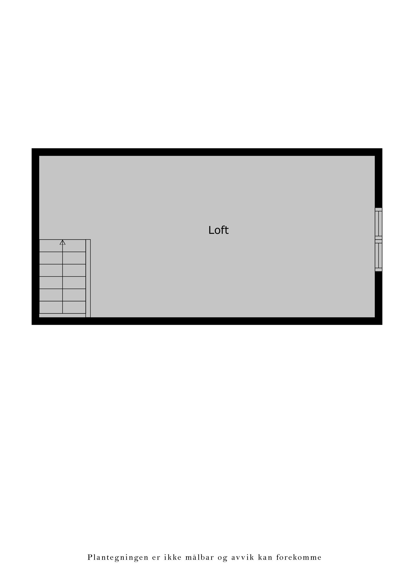 Veiledende plantegning loft garasje Galleribilde