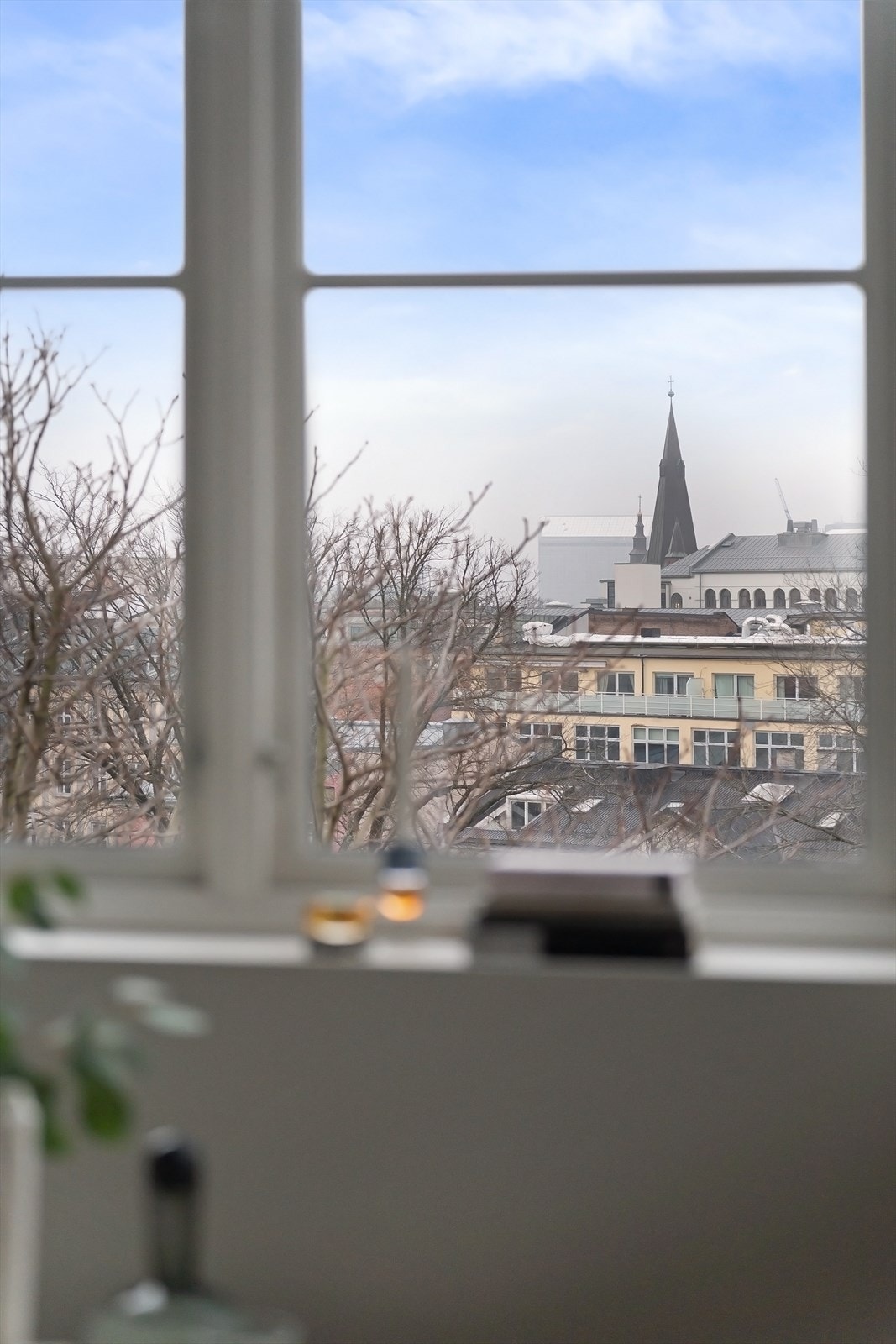 Se over hustakene. Galleribilde