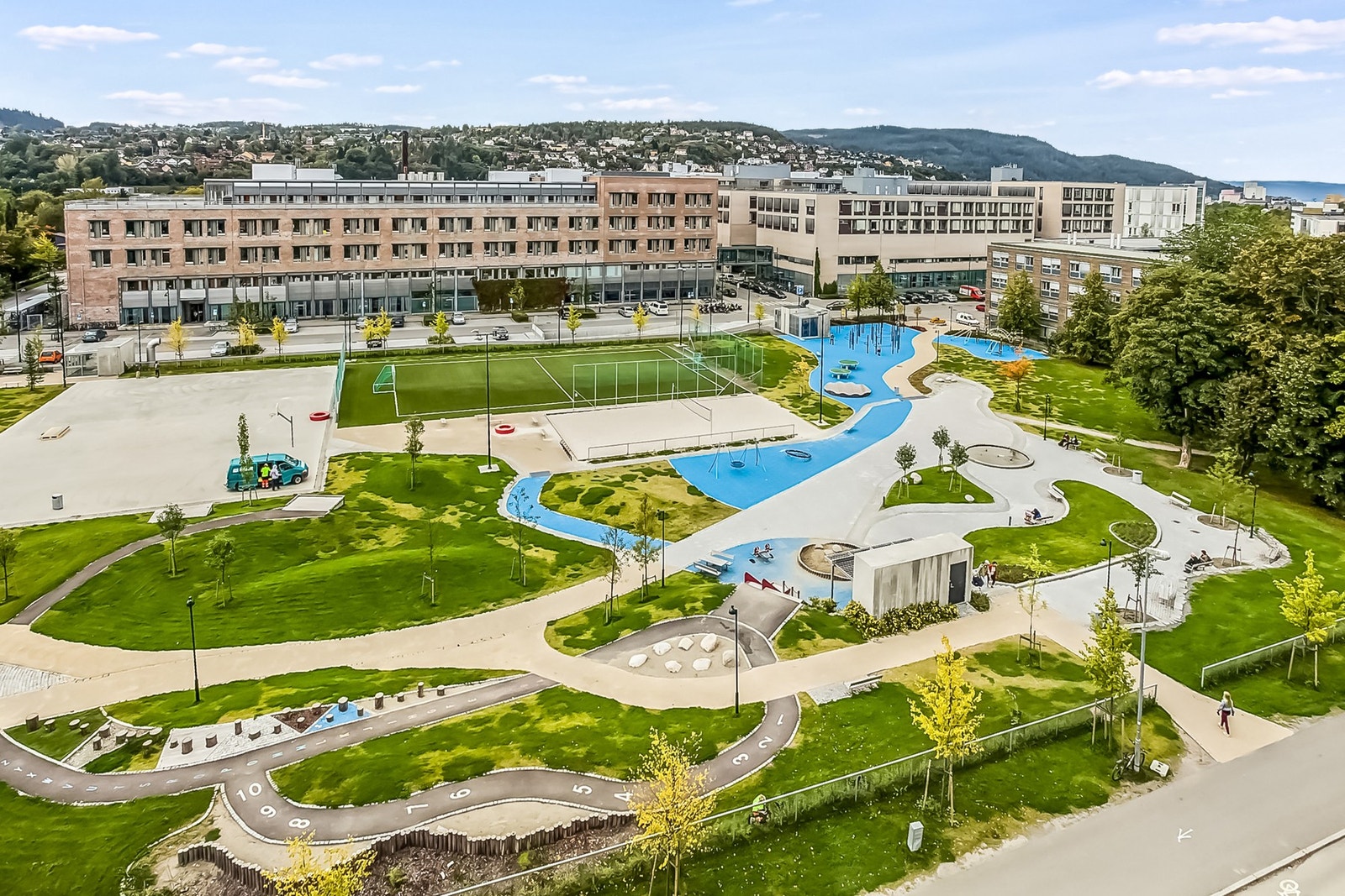 Flotte grøntarealer og fellesområder i nærområdet Galleribilde