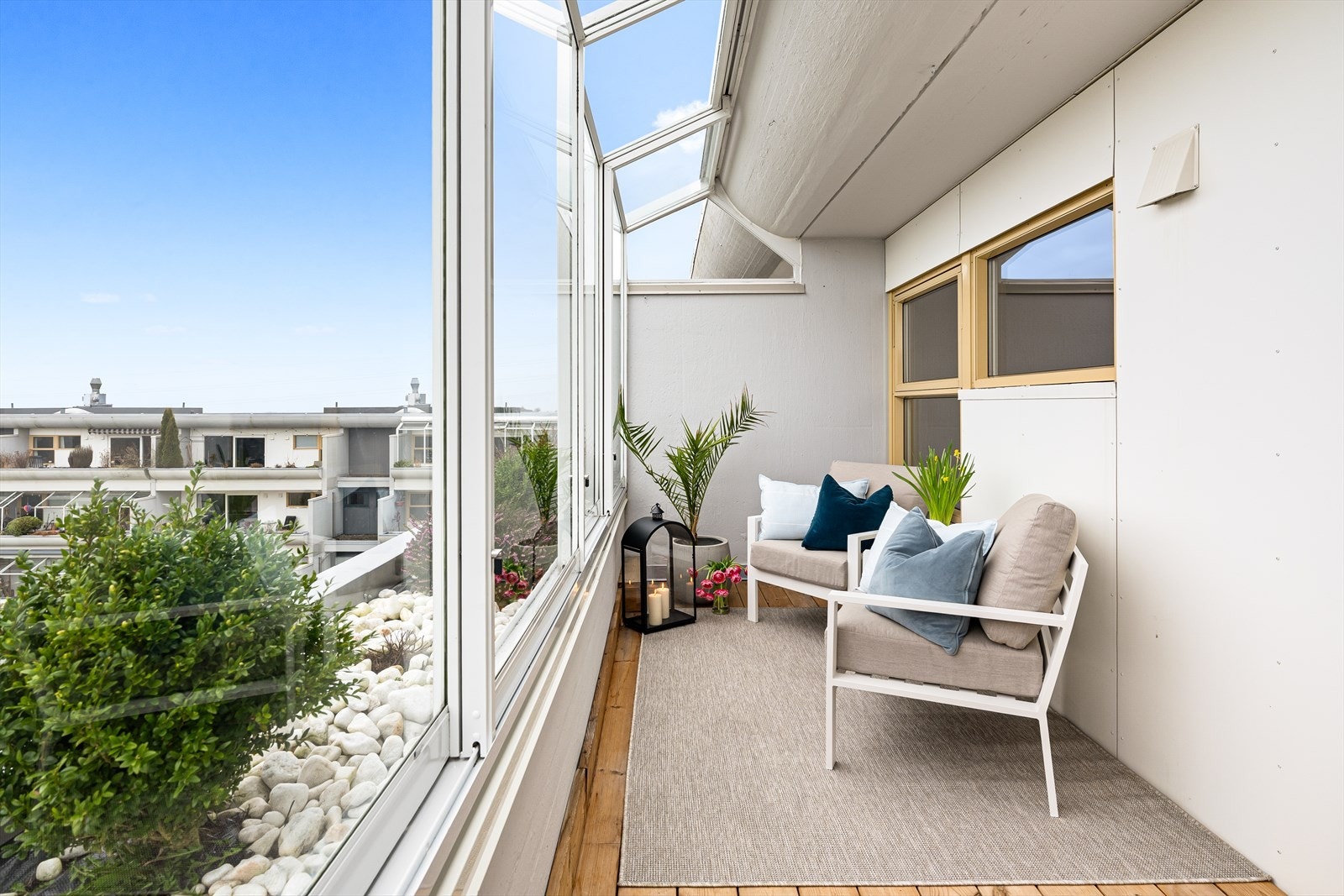 Terrassen ble innglasset i 2022 Galleribilde