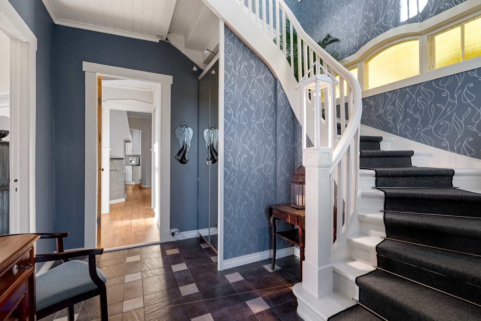 De originale detaljene er bevart, og det setter selvsagt sitt særpreg på huset. Galleribilde