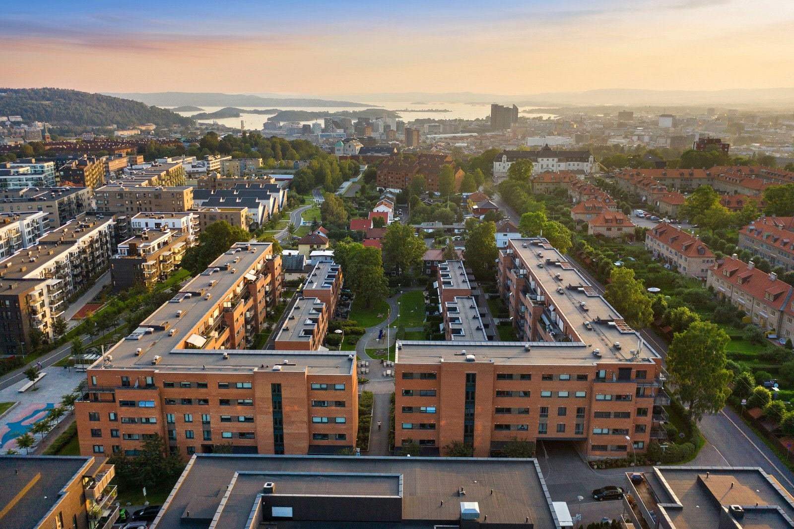 Petersborgkvartalet sett fra luften Galleribilde