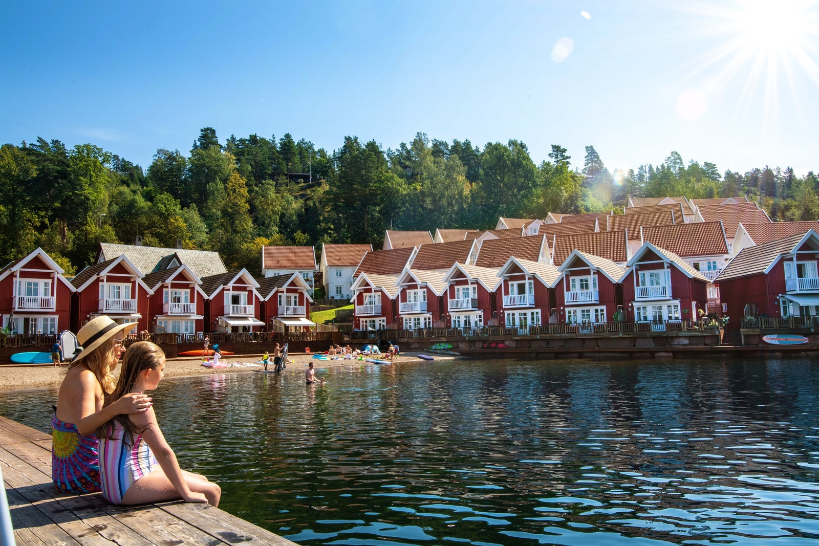 Hyggelig på brygga. Galleribilde