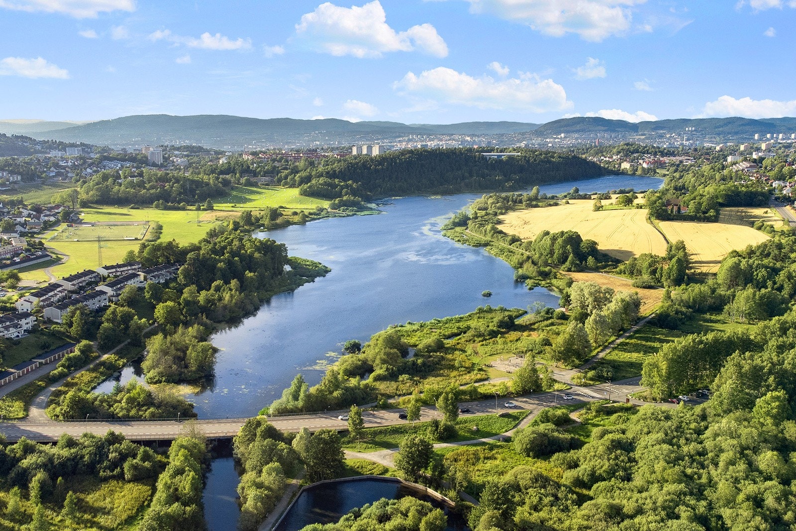 Østensjøvannet med flotte tur- og rekreasjonsmuligheter Galleribilde
