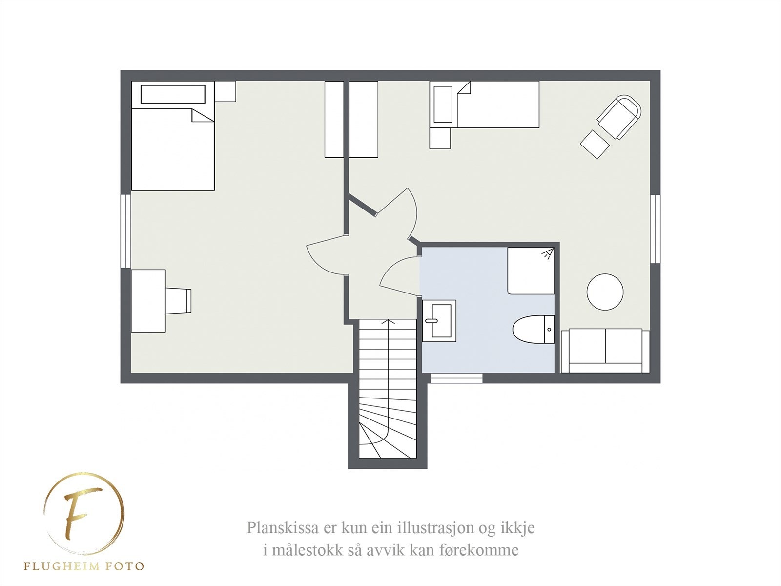 Planteikning - 3. Etasje Galleribilde