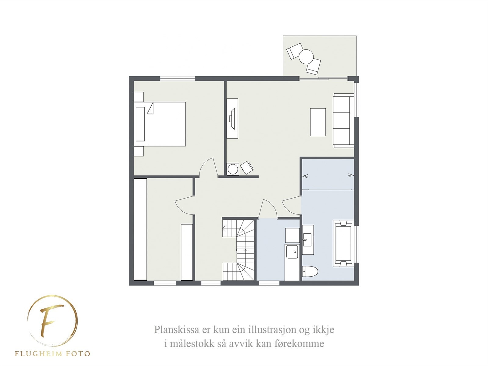 Planteikning - 2. Etasje Galleribilde