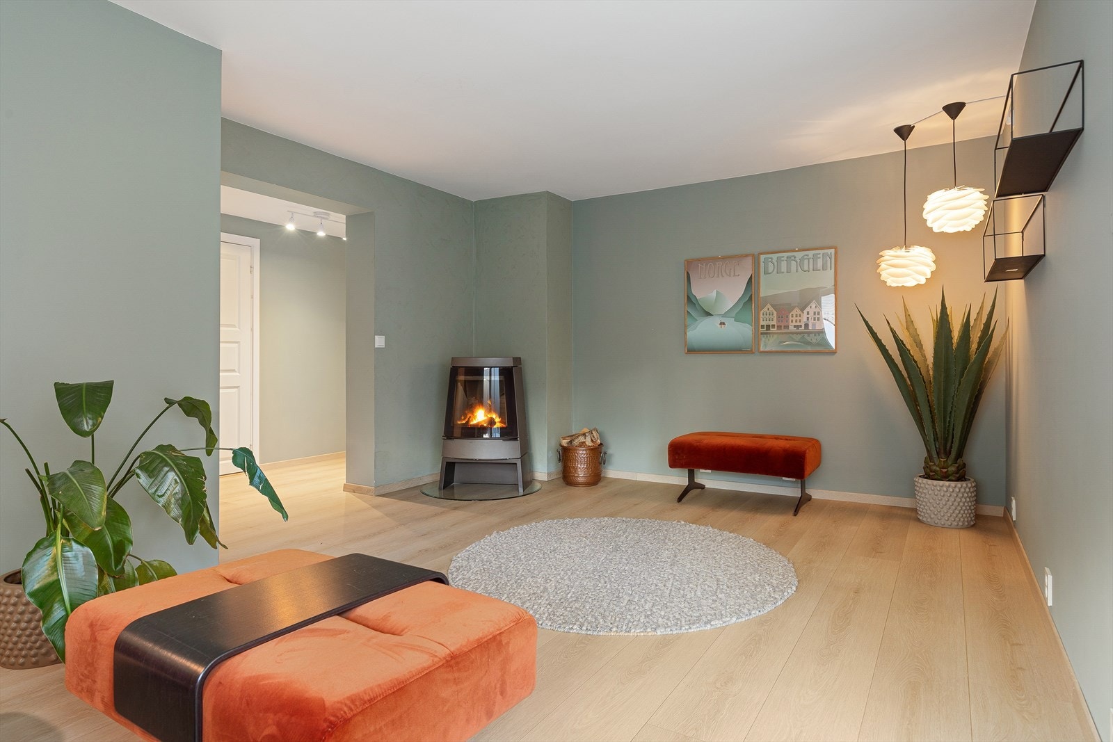 Perfekt som ei ekstra tv-stove eller der barna kan trekke seg tilbake. Galleribilde