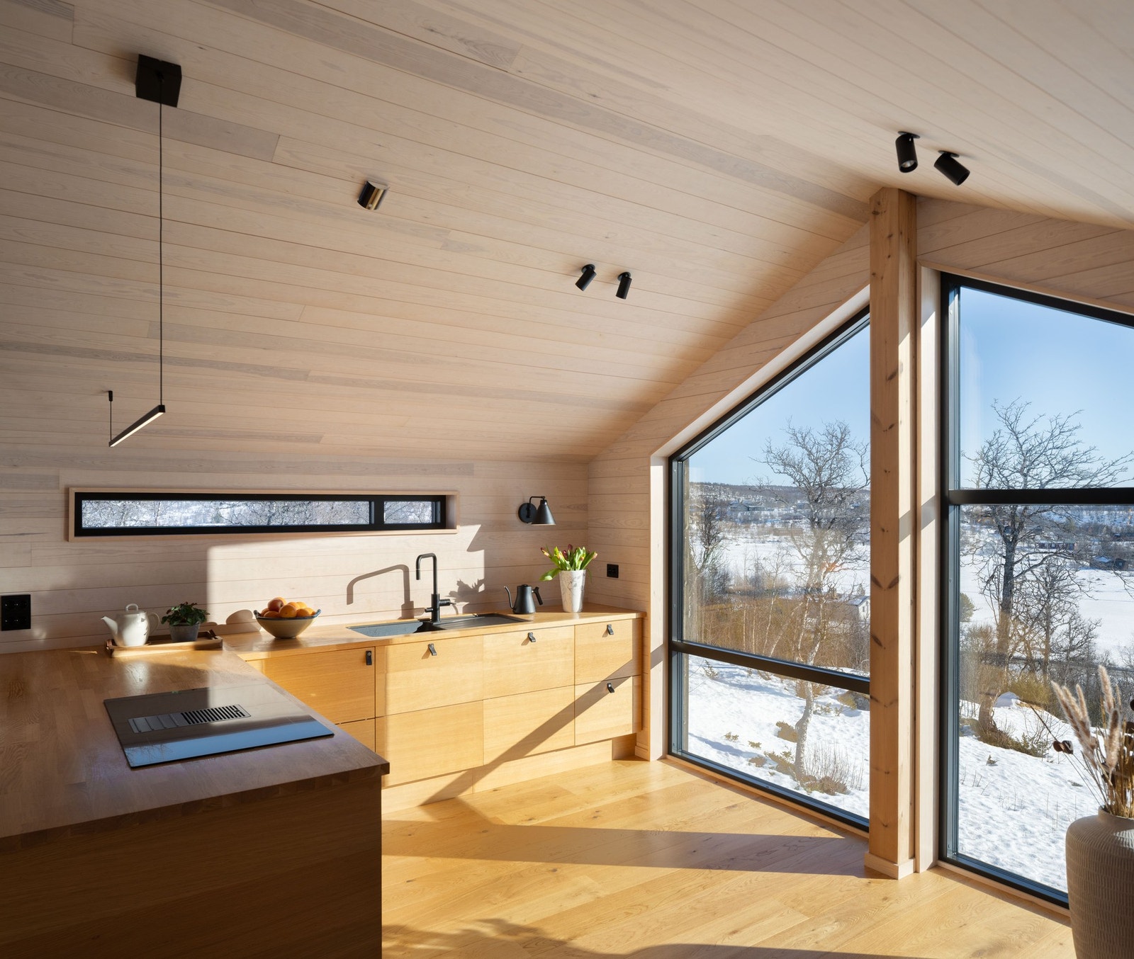 Om du er opptatt av privatliv uten innsyn fra naboer, har hytta også dette fortrinn Galleribilde