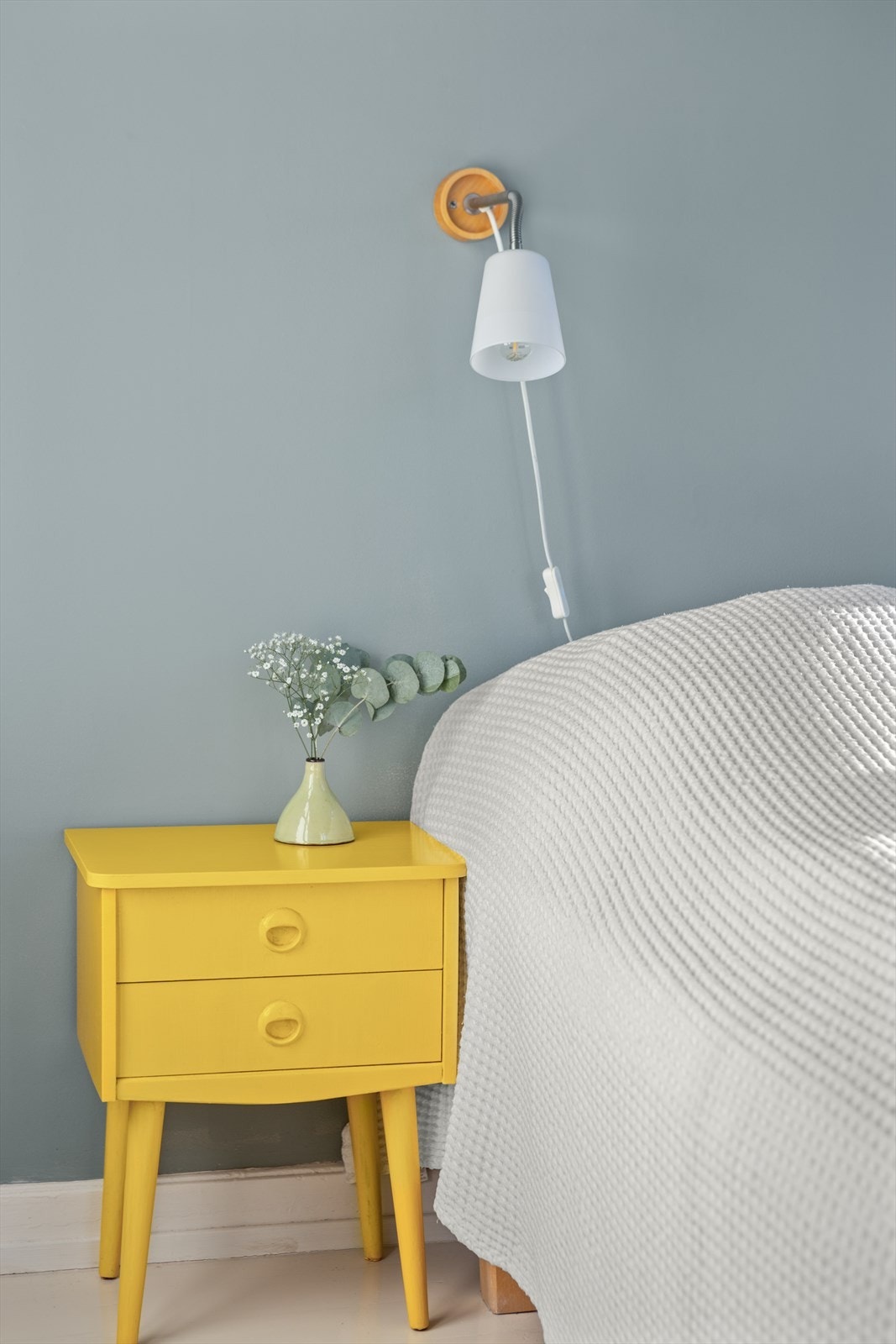 Detaljbilde soverom. Galleribilde