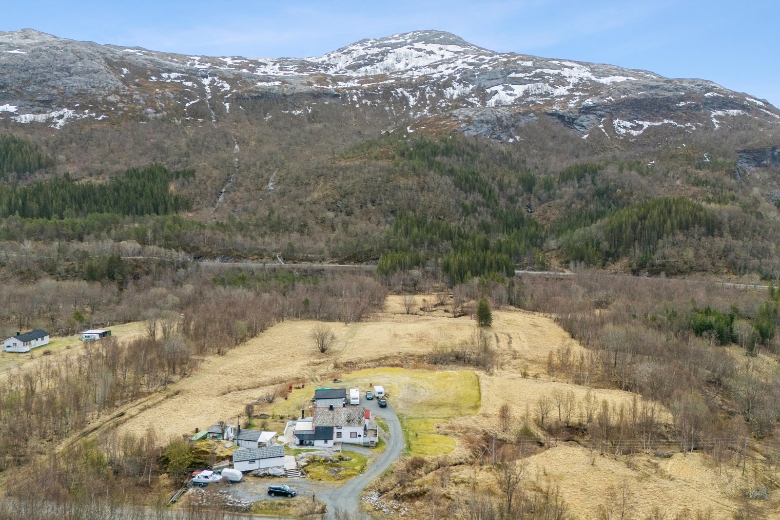 Drone bilde av området Galleribilde