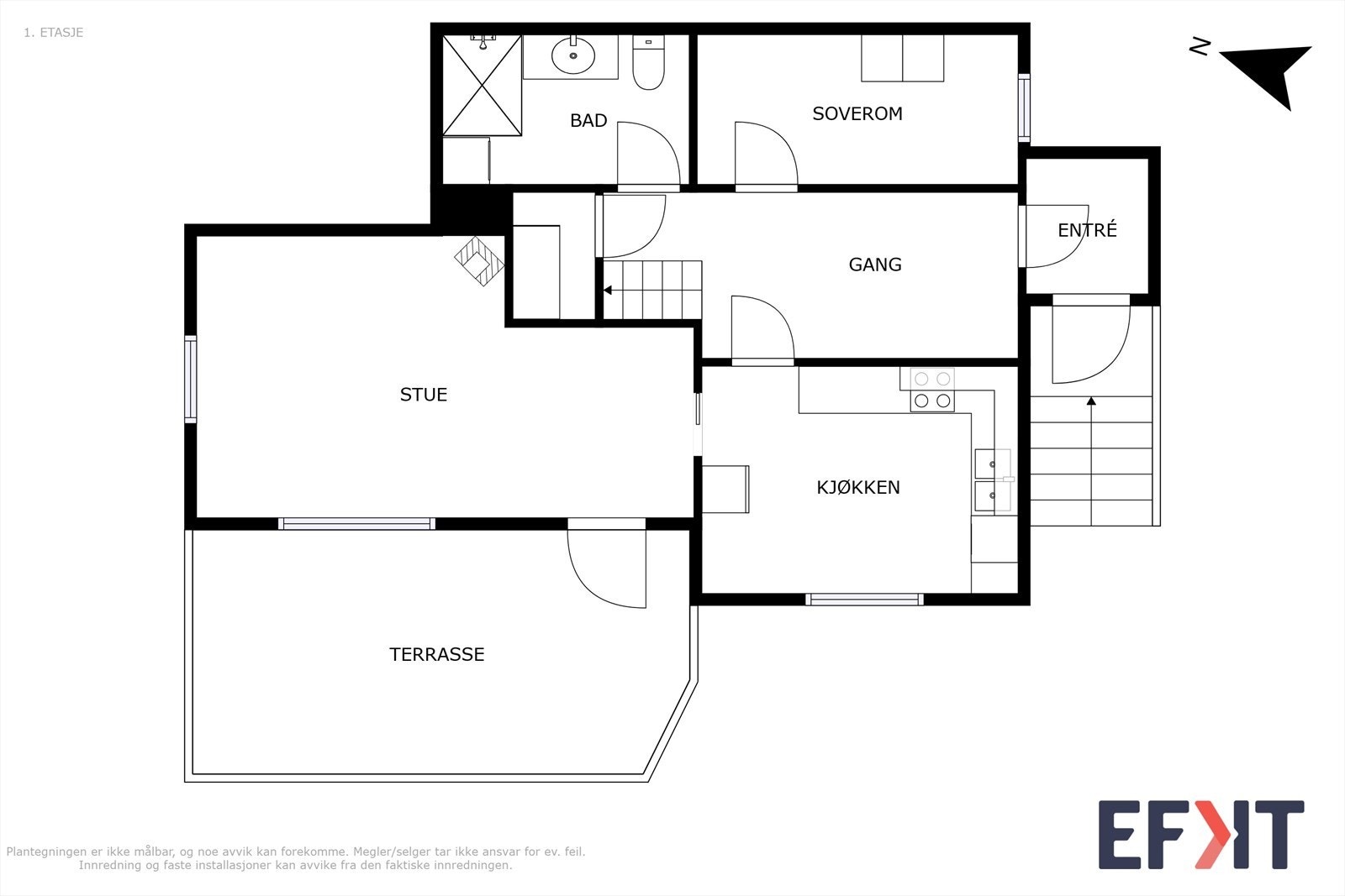 Plantegninger 1.etg Galleribilde