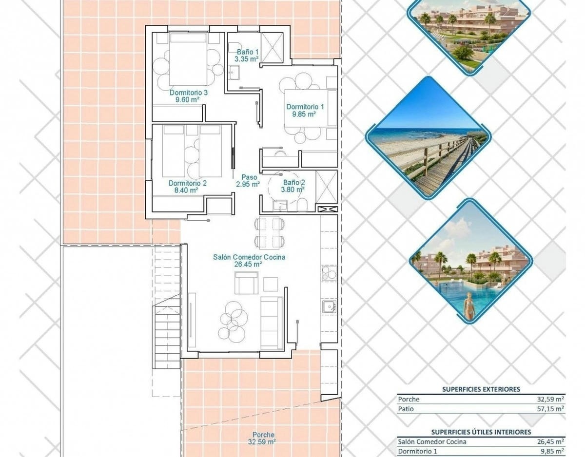 Bungalow med hage Galleribilde