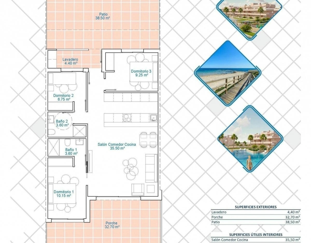 Leilighet på grunnplan Galleribilde