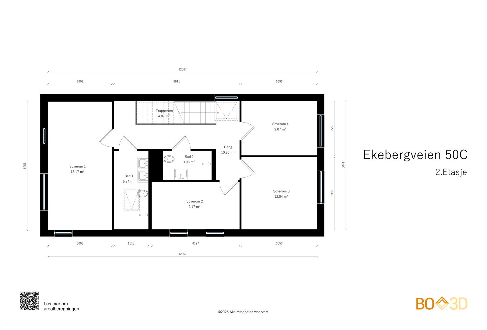 Ekebergveien 50C-2.Etasje-Useable area Galleribilde
