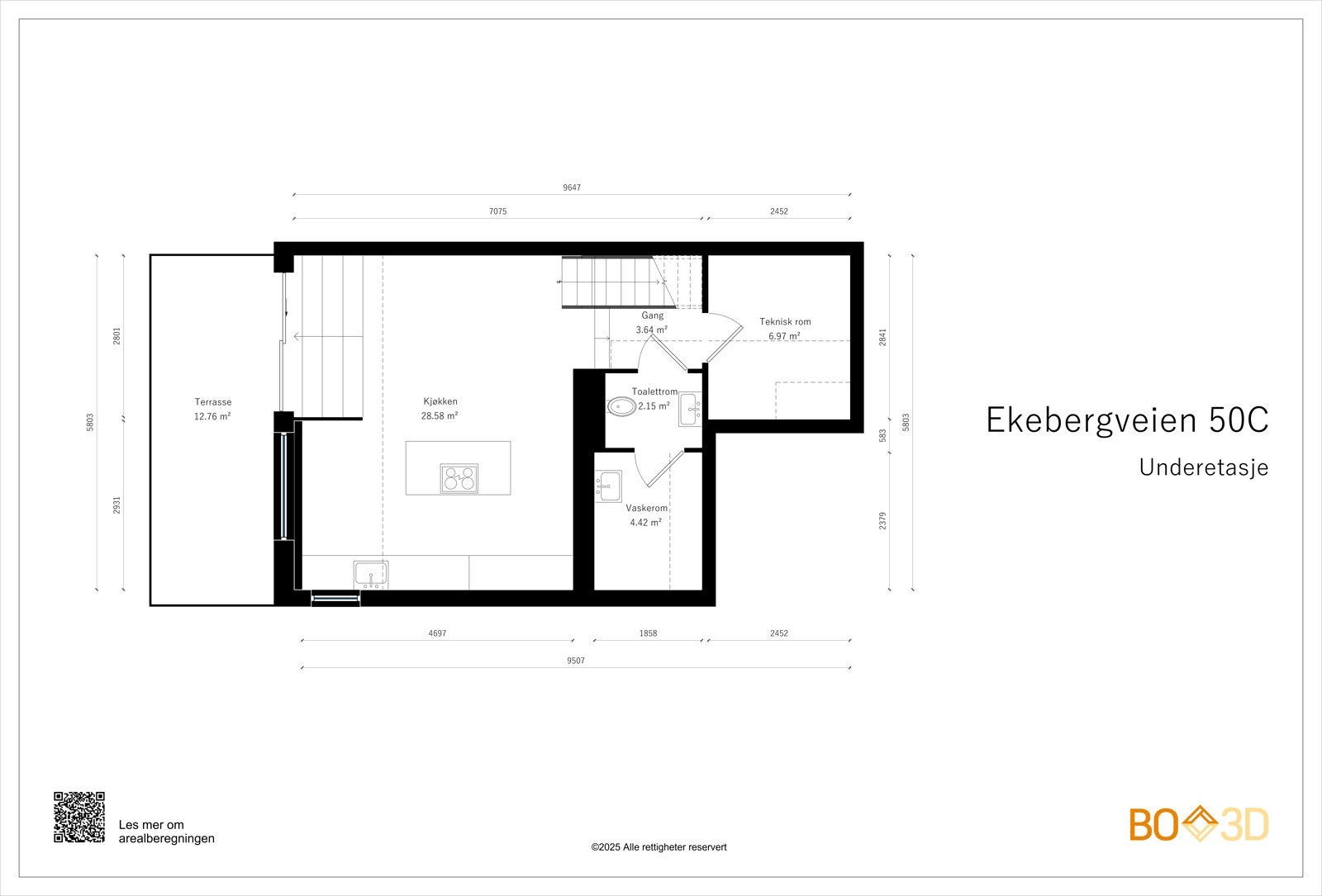 Ekebergveien 50C-Underetasje-Useable area Galleribilde