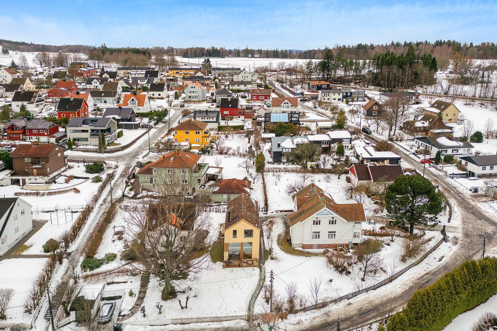 Boligen har en luftig og tilbaketrukket beliggenhet. Galleribilde