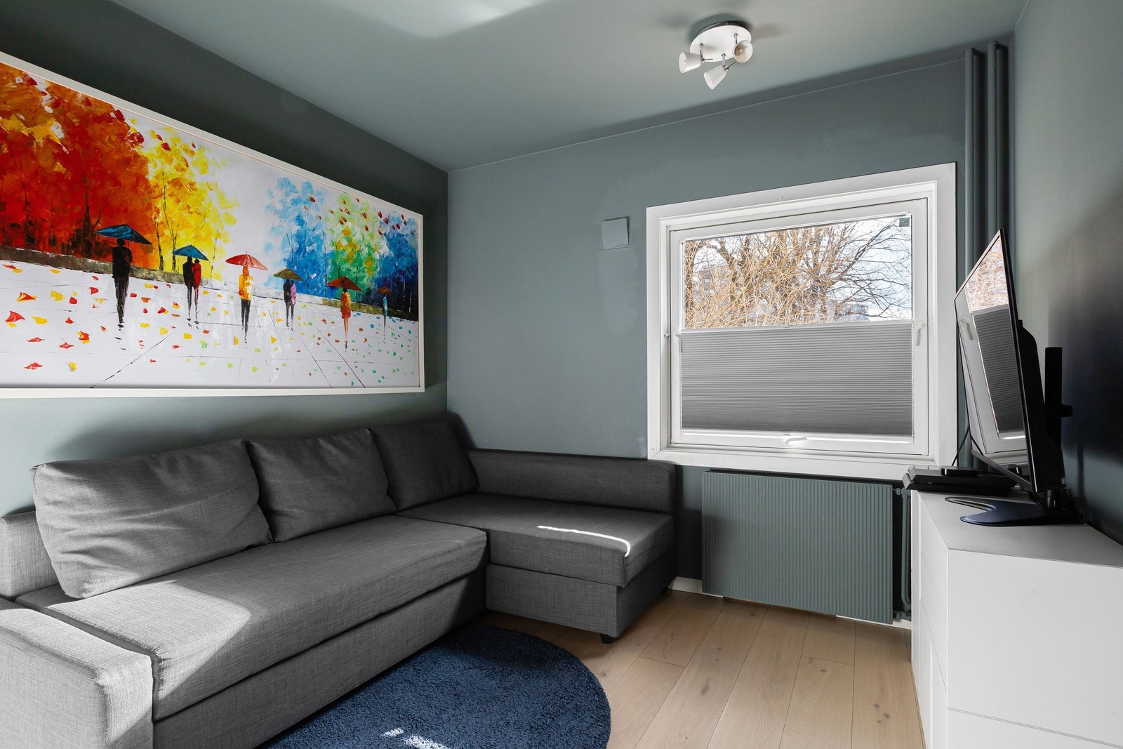 Soverom 1. Opprinnelig hovedsoverom, nå soverom/stue for ungdom. Galleribilde