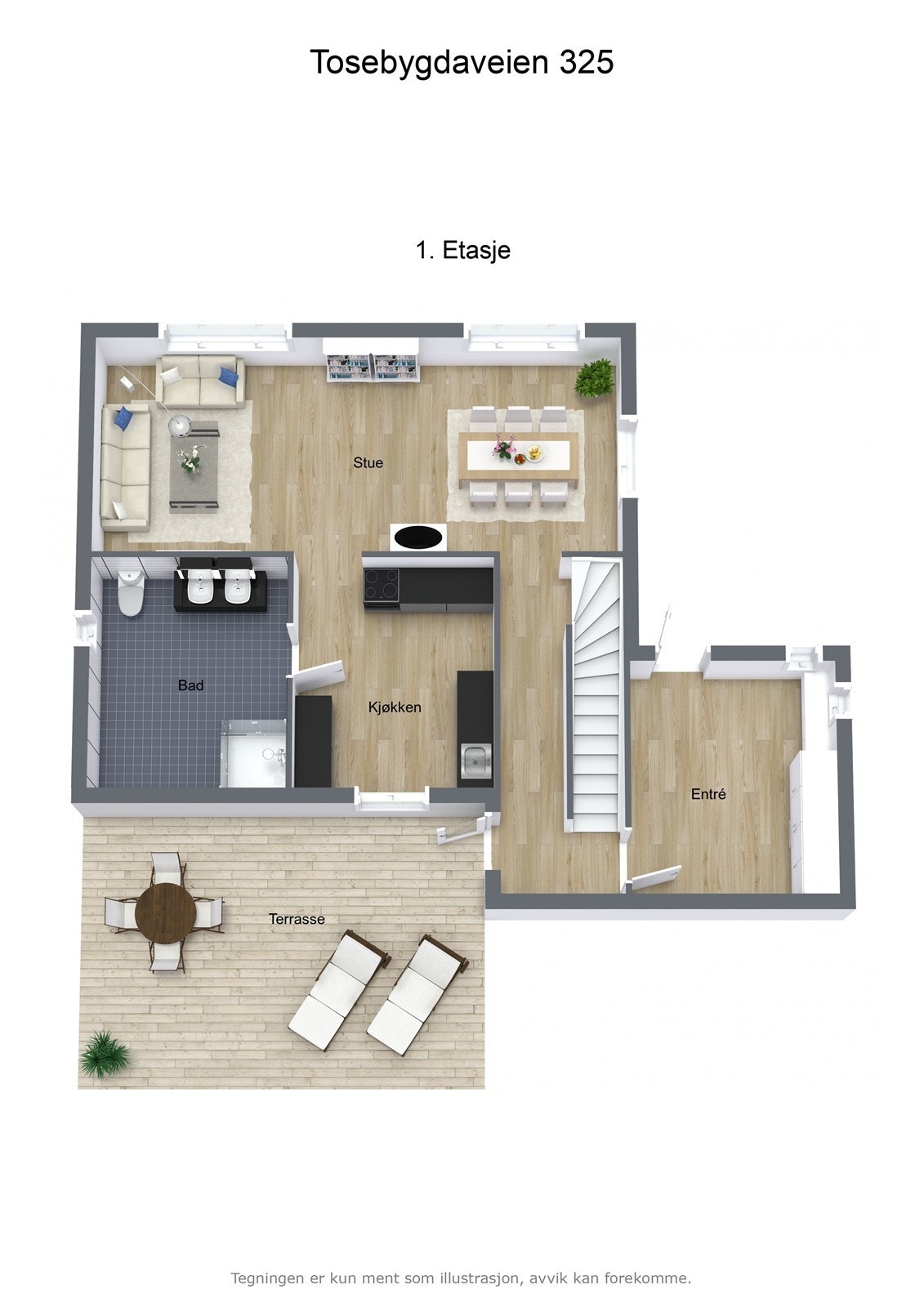 Plantegning 1.etasje Galleribilde