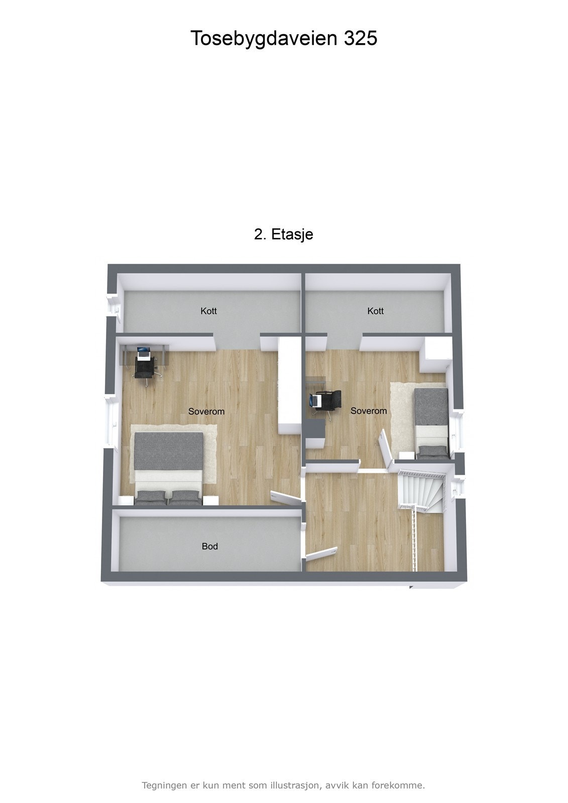 Plantegning 2.etasje Galleribilde
