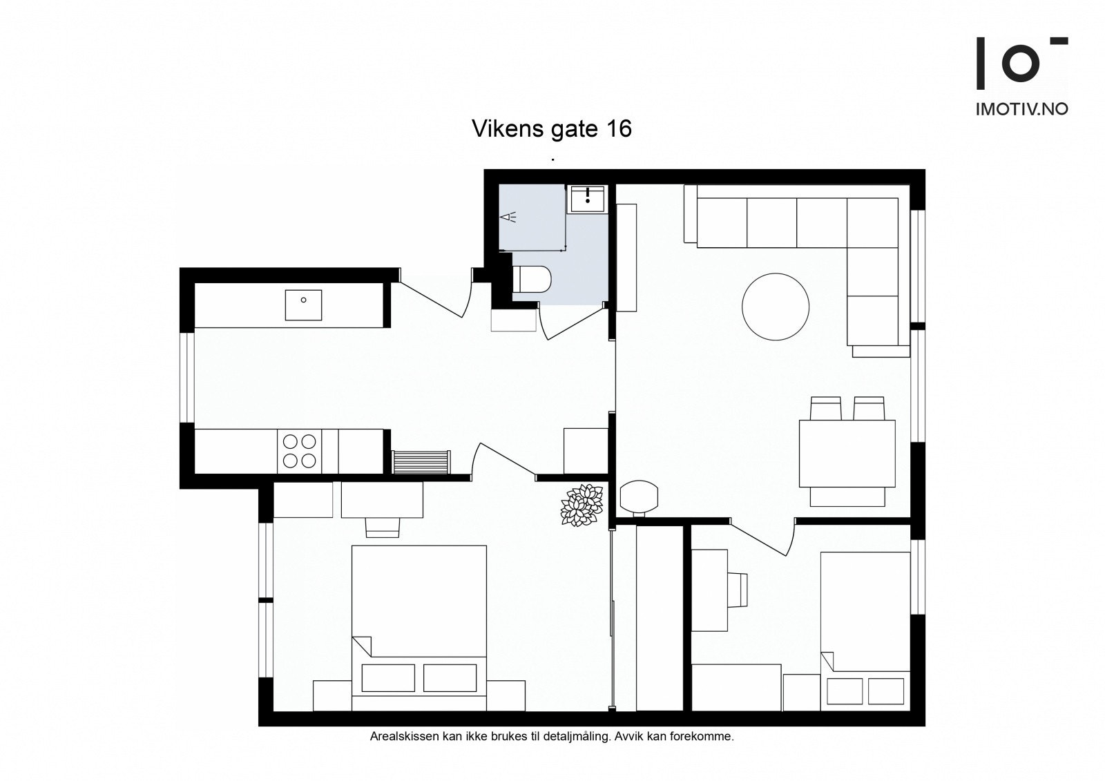 Arealeffektiv og gjennomtenkt planløsning Galleribilde