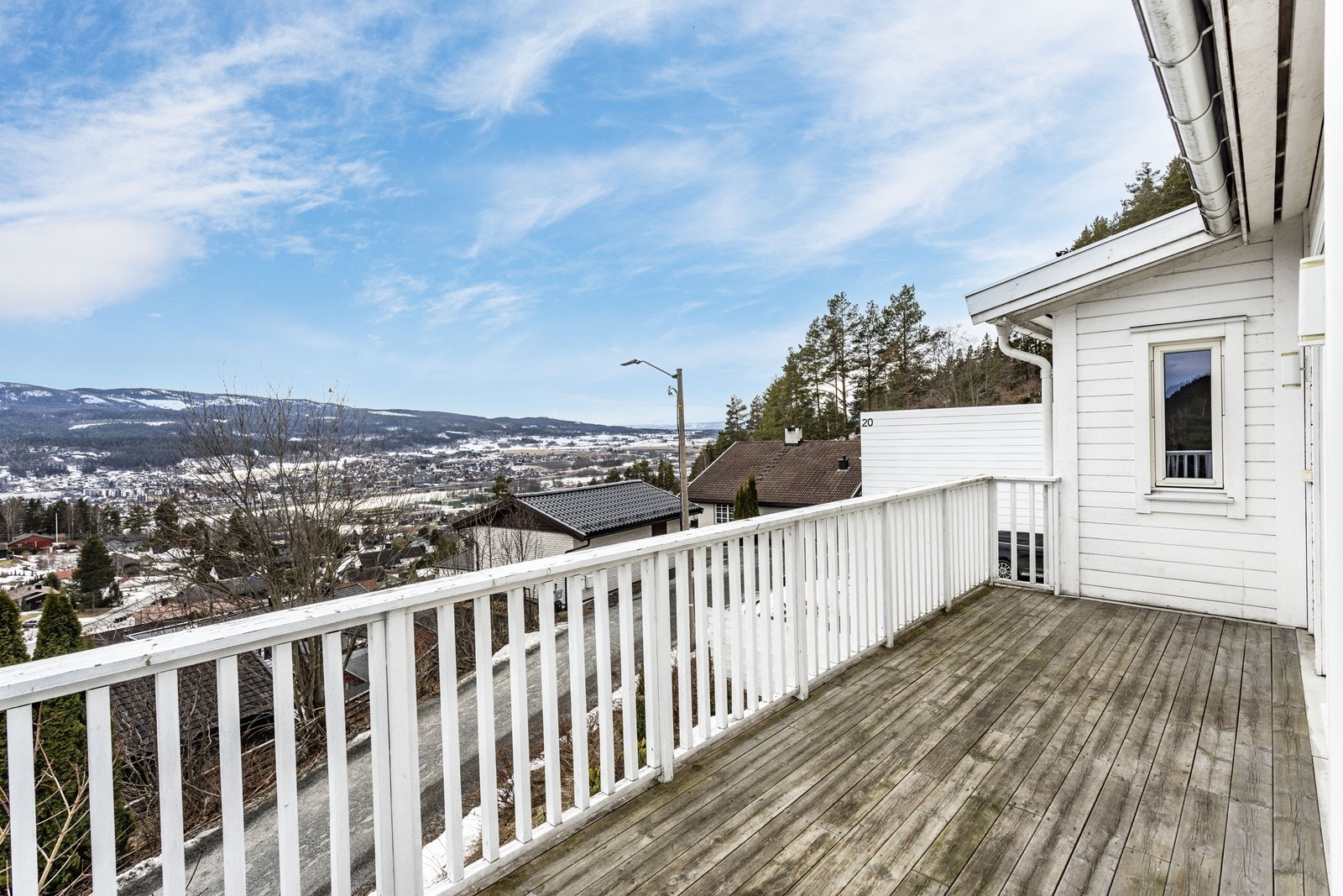 Terrasse med fantastisk utsikt Galleribilde