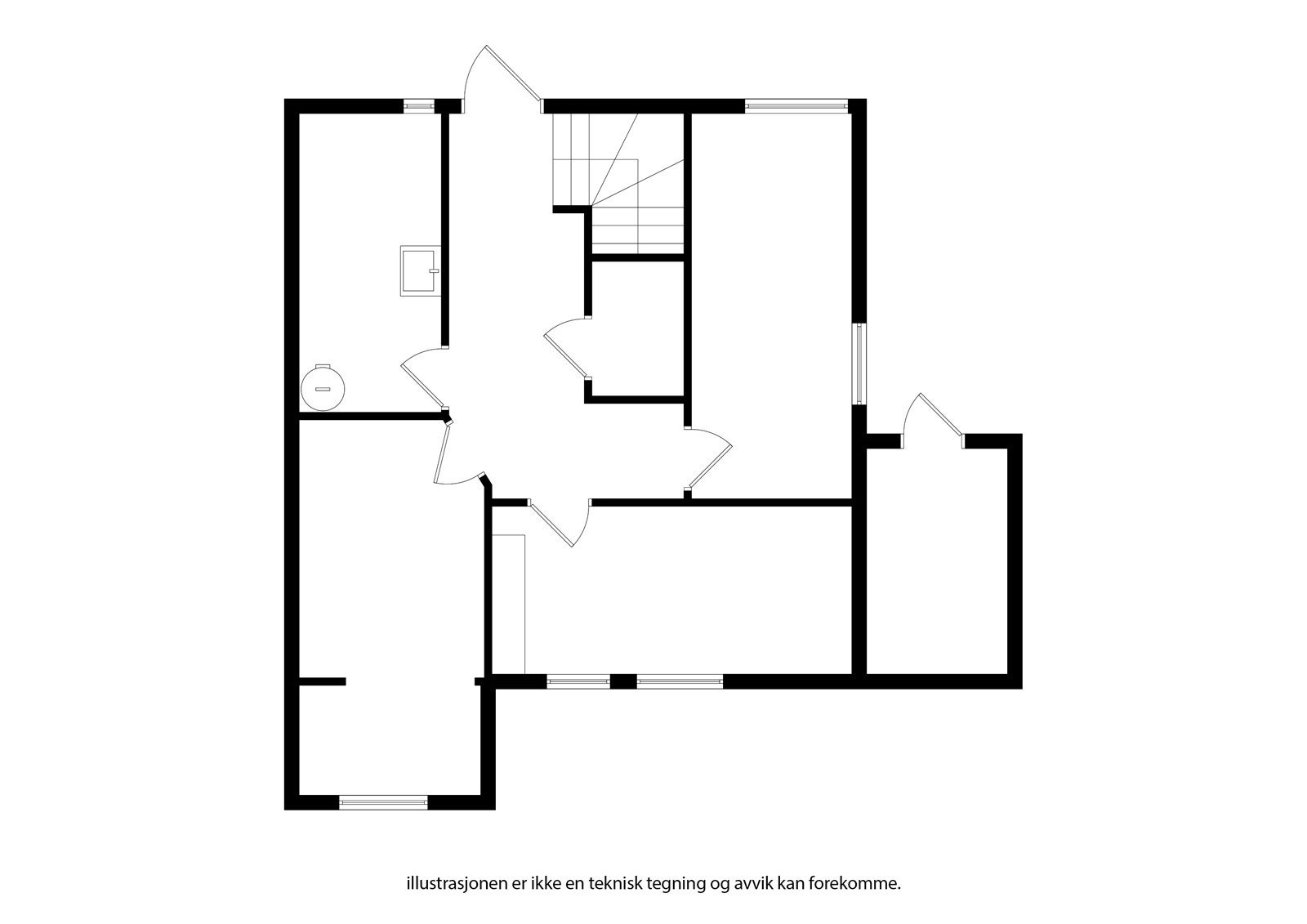 Planskisse 1. Etasje Galleribilde