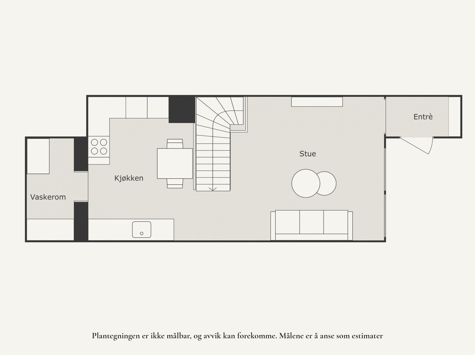 Plantegning hovedetasje. Galleribilde