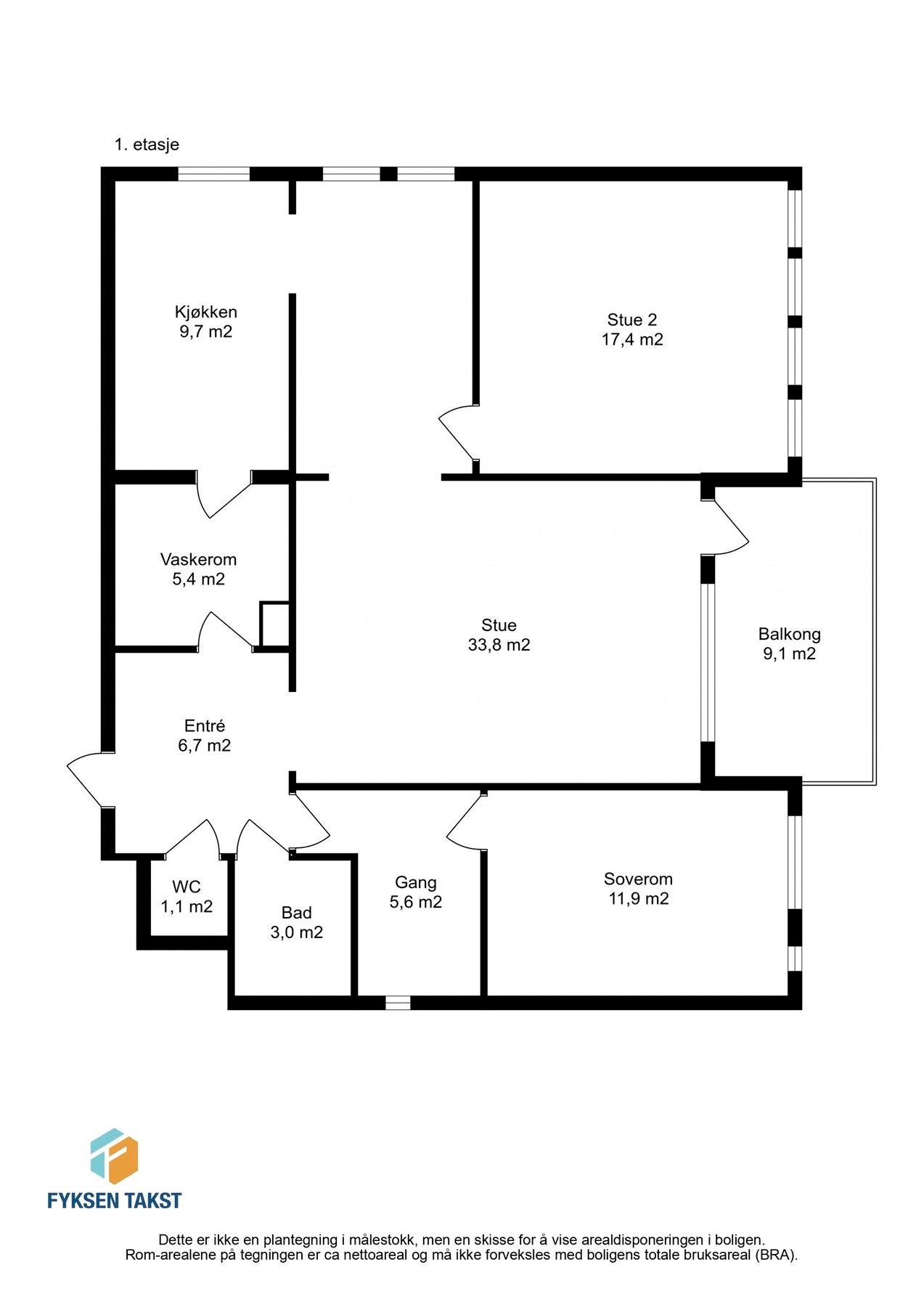 Planskisse Galleribilde