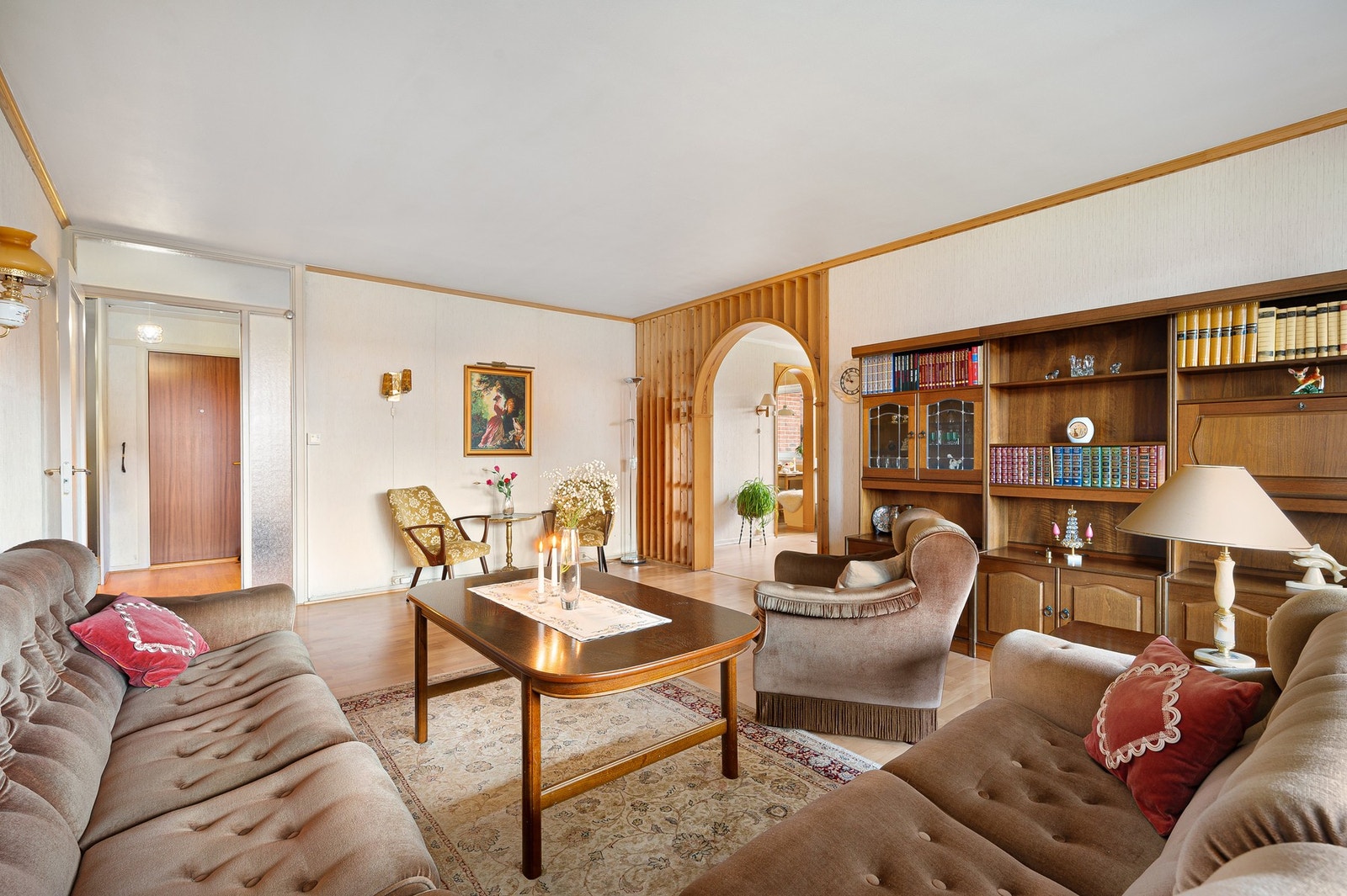 Leiligheten byr på store oppholdsrom som er enkle å innrede etter ønske. Galleribilde