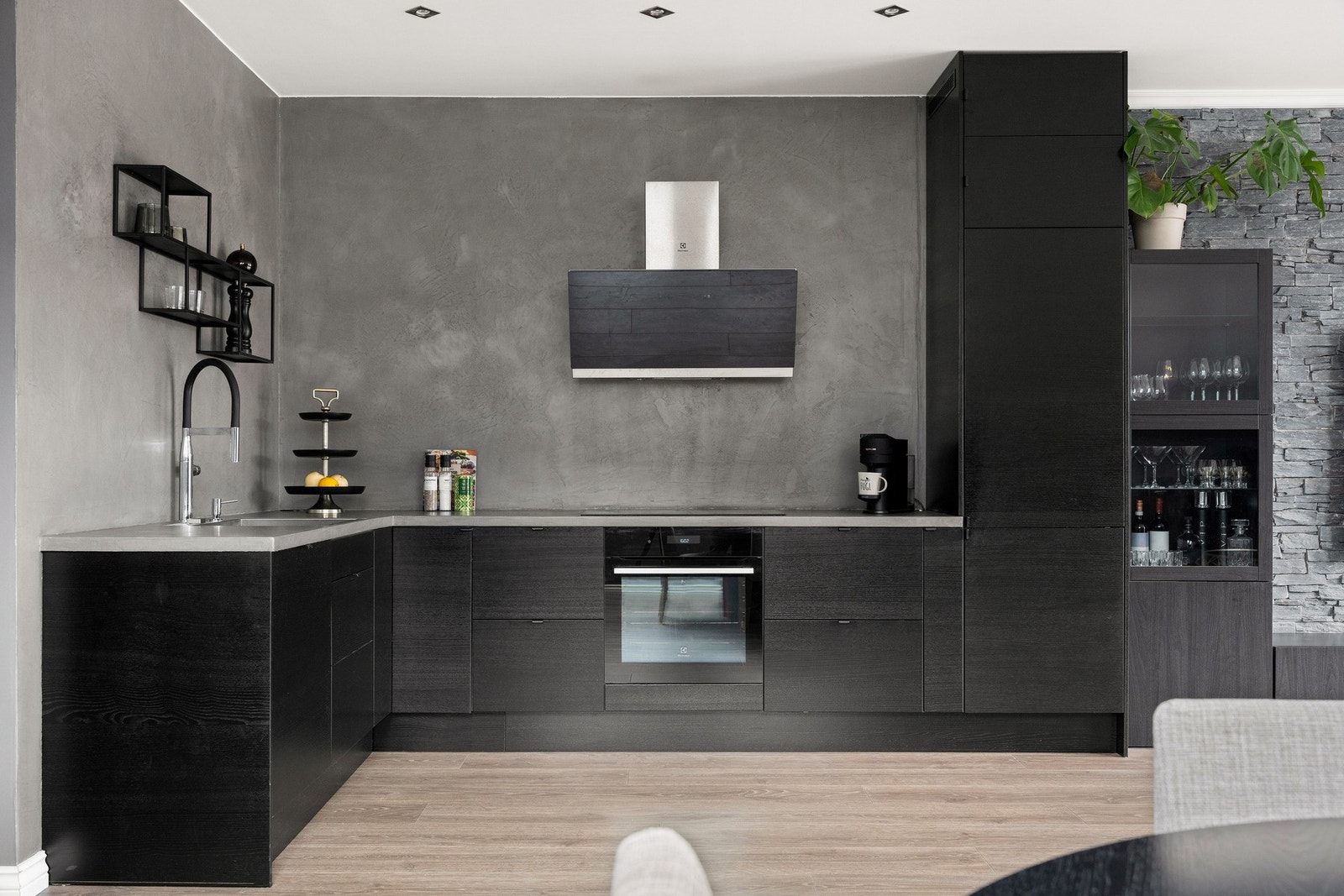 Integrerte hvitevarer gir et ryddig og helhetlig uttrykk. Galleribilde