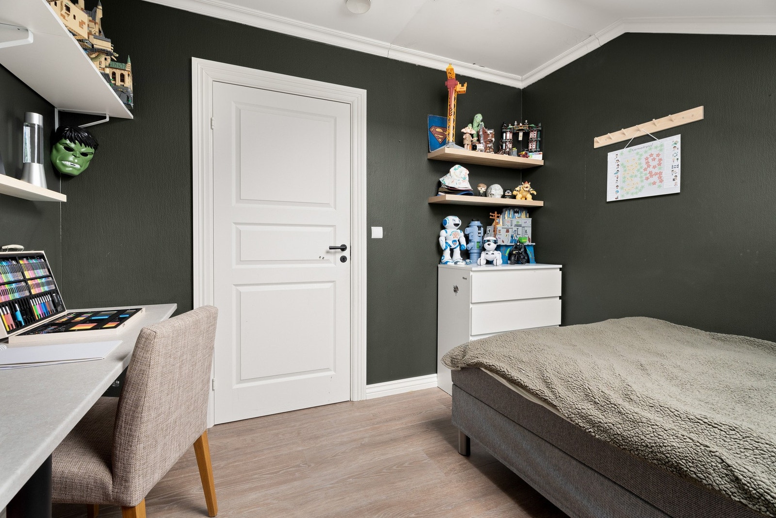 Her er det god plass til garderobe og annet. Galleribilde