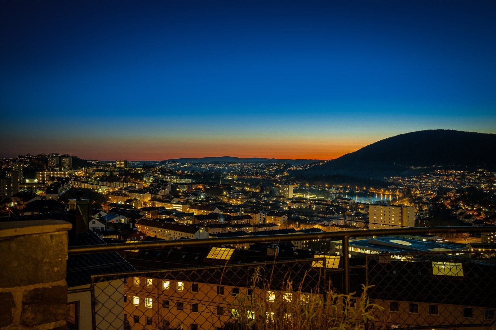 Her får man virkelig følelsen av å bo på "byens tak". Galleribilde