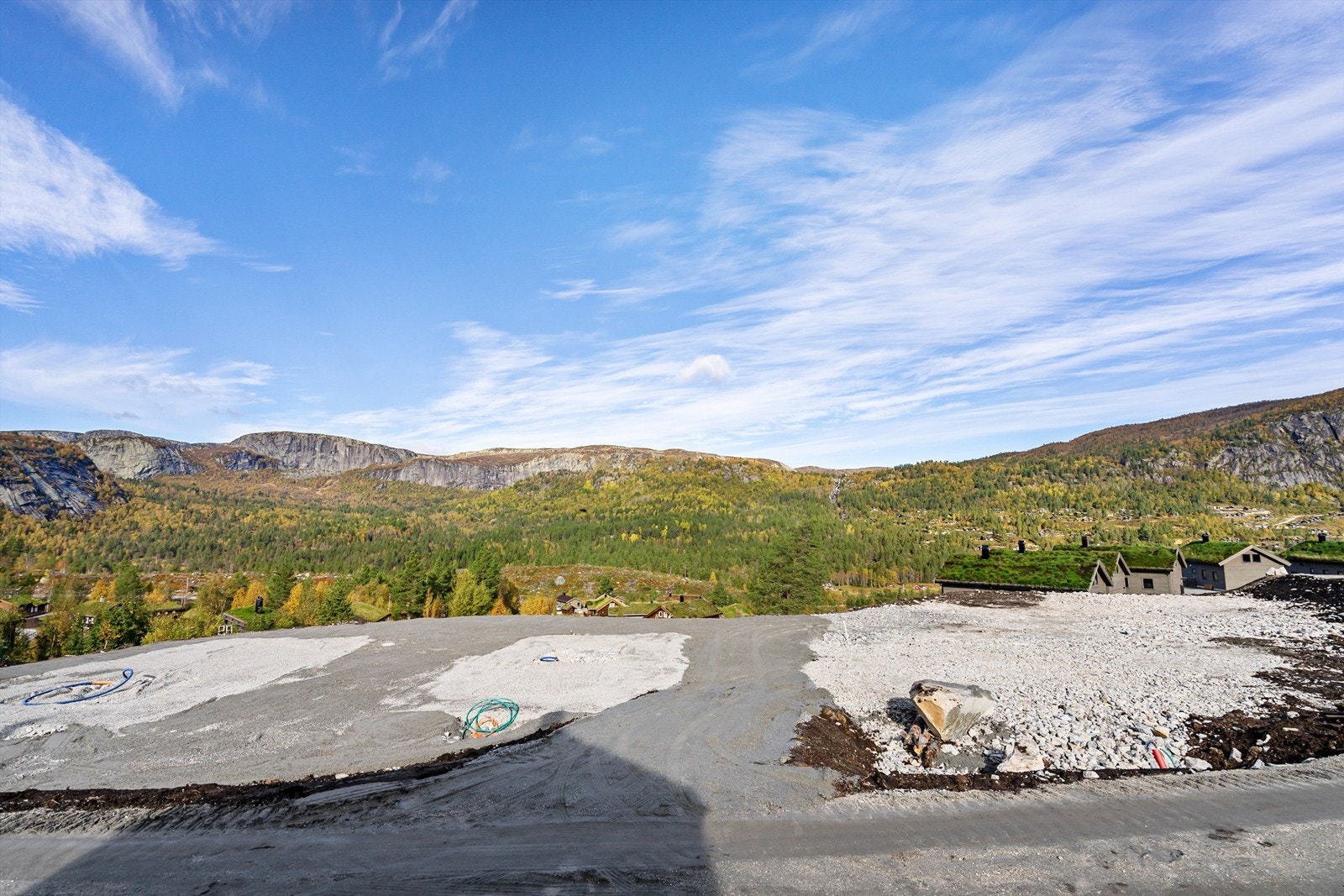 Bilder fra tomteområdet. Flott utsikt. Galleribilde