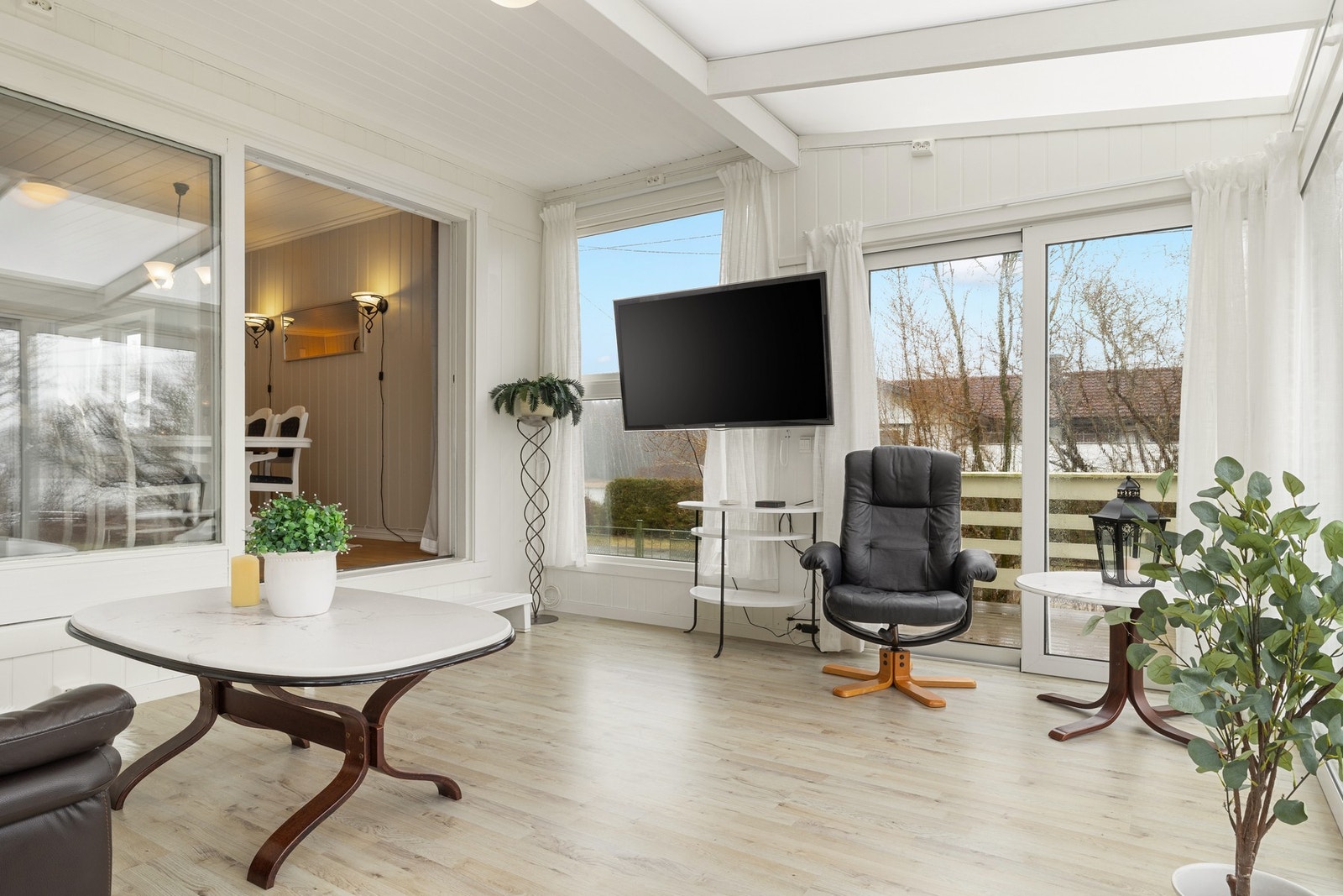 Vinterhagen kan brukes hele året Galleribilde