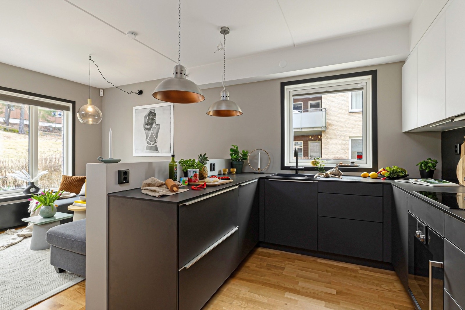 Delikat og stilrent kjøkken Galleribilde