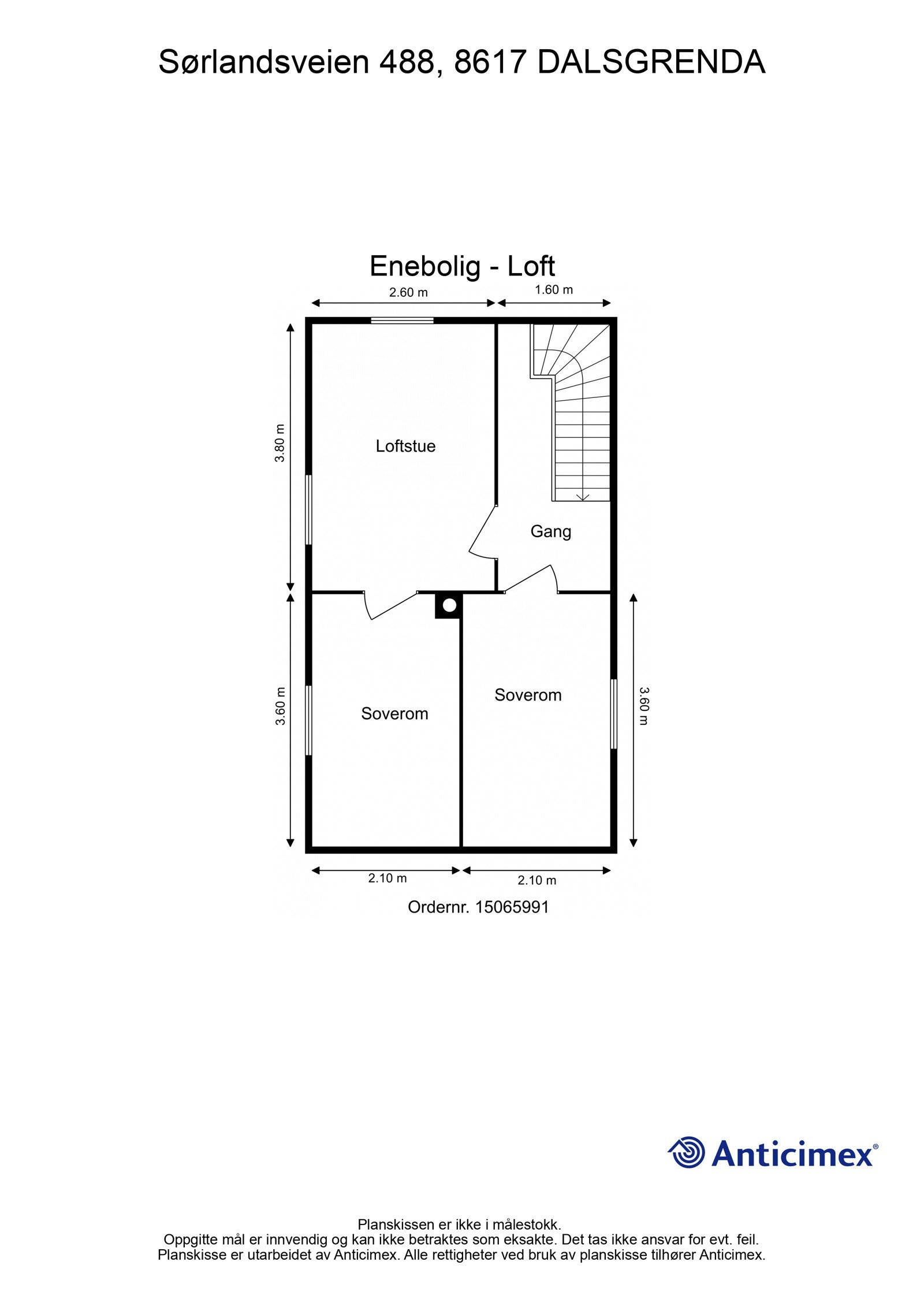 Plantegning 2. etasje Galleribilde
