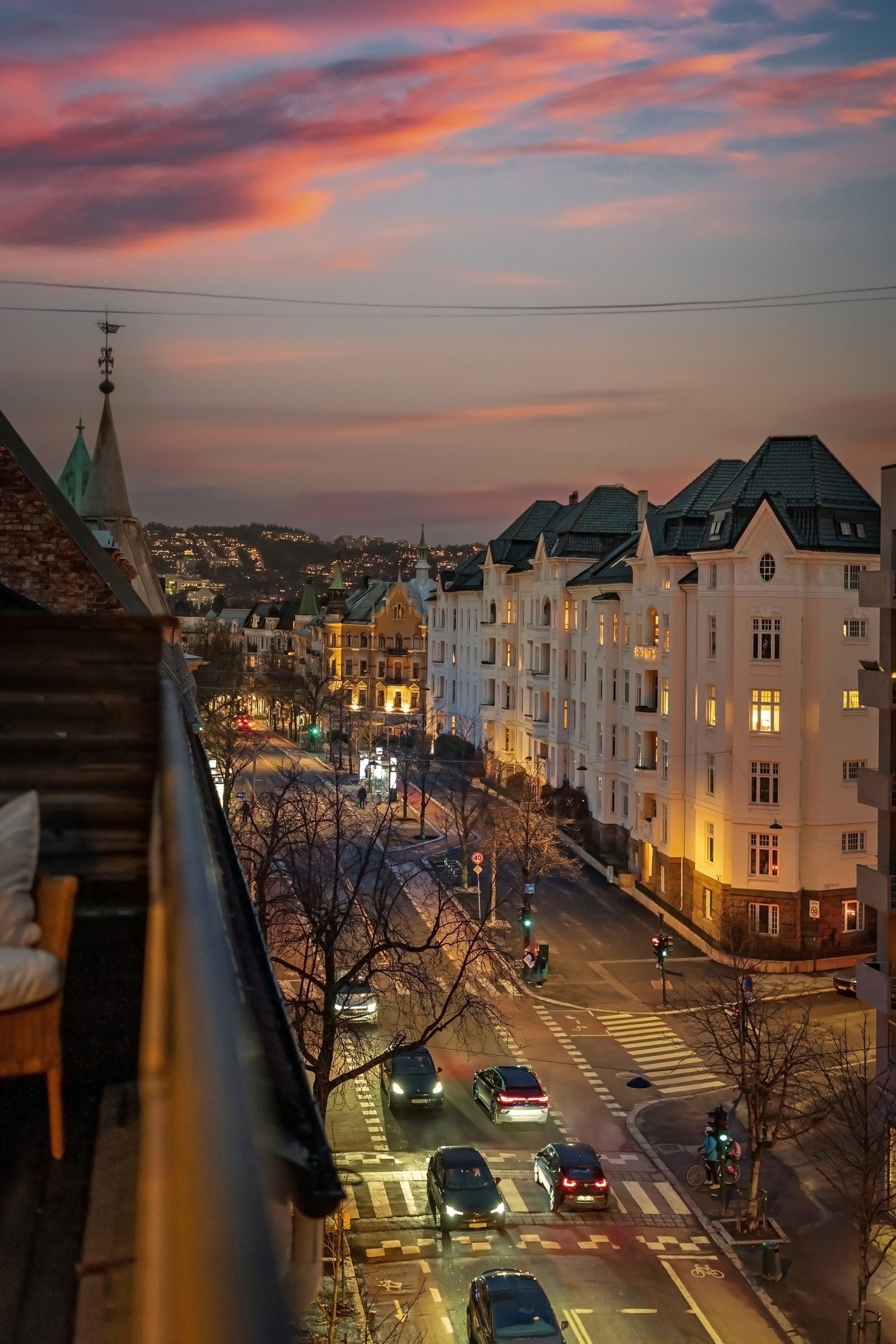 Herfra får du et fint utsyn over bygårdene og nærområdene. Galleribilde