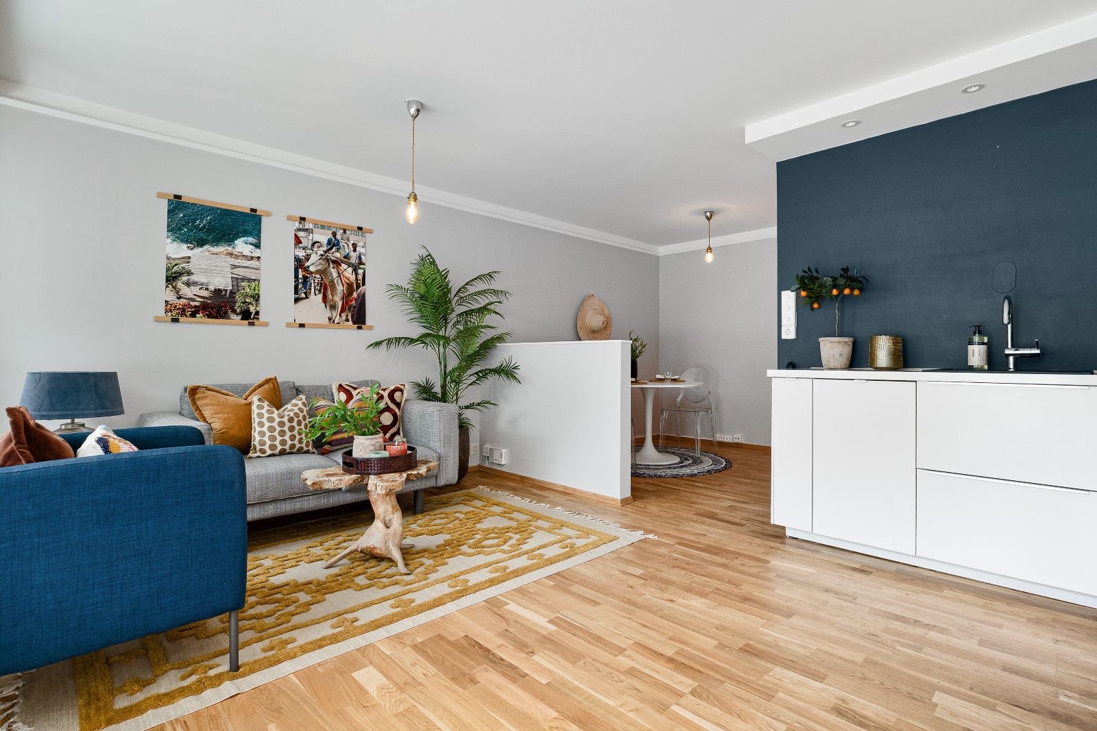 Arealeffektiv leilighet med adskilt stue og spiseplass Galleribilde