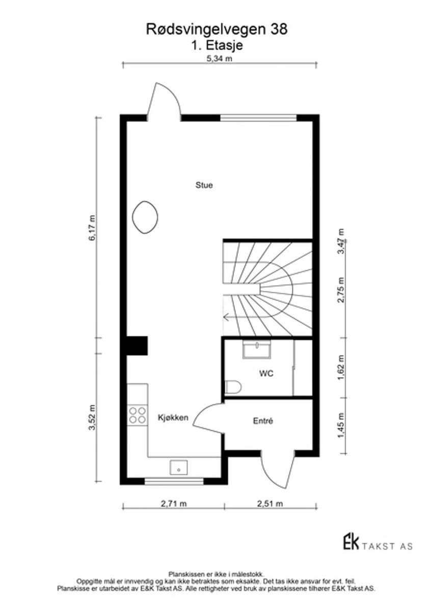 Plantegning 1. Etasje. Galleribilde