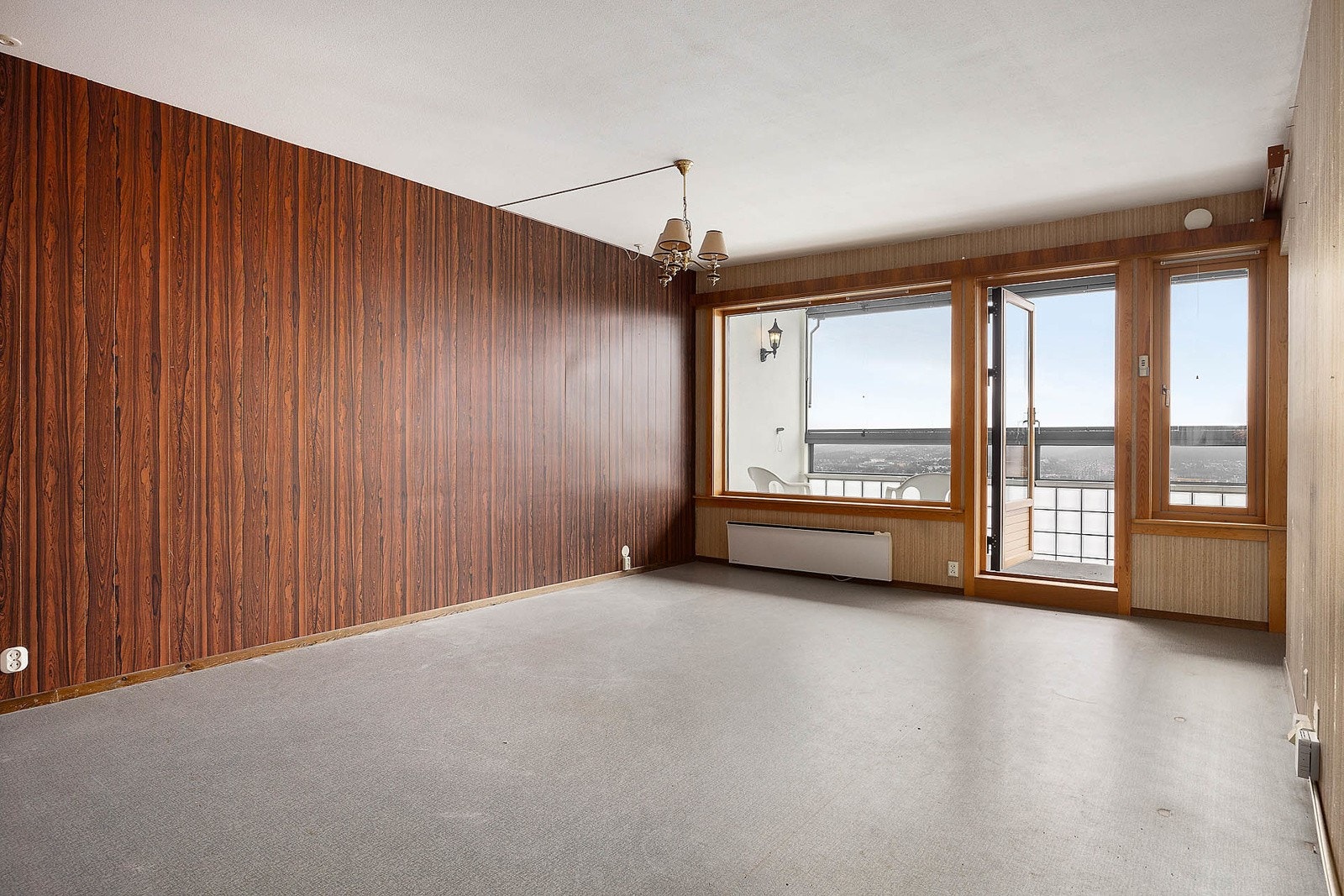 Stor stue med utsikt Galleribilde