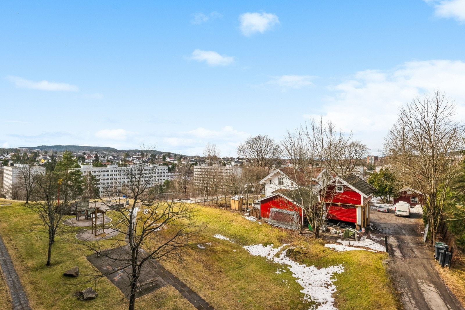 Utsikt fra balkong. Galleribilde