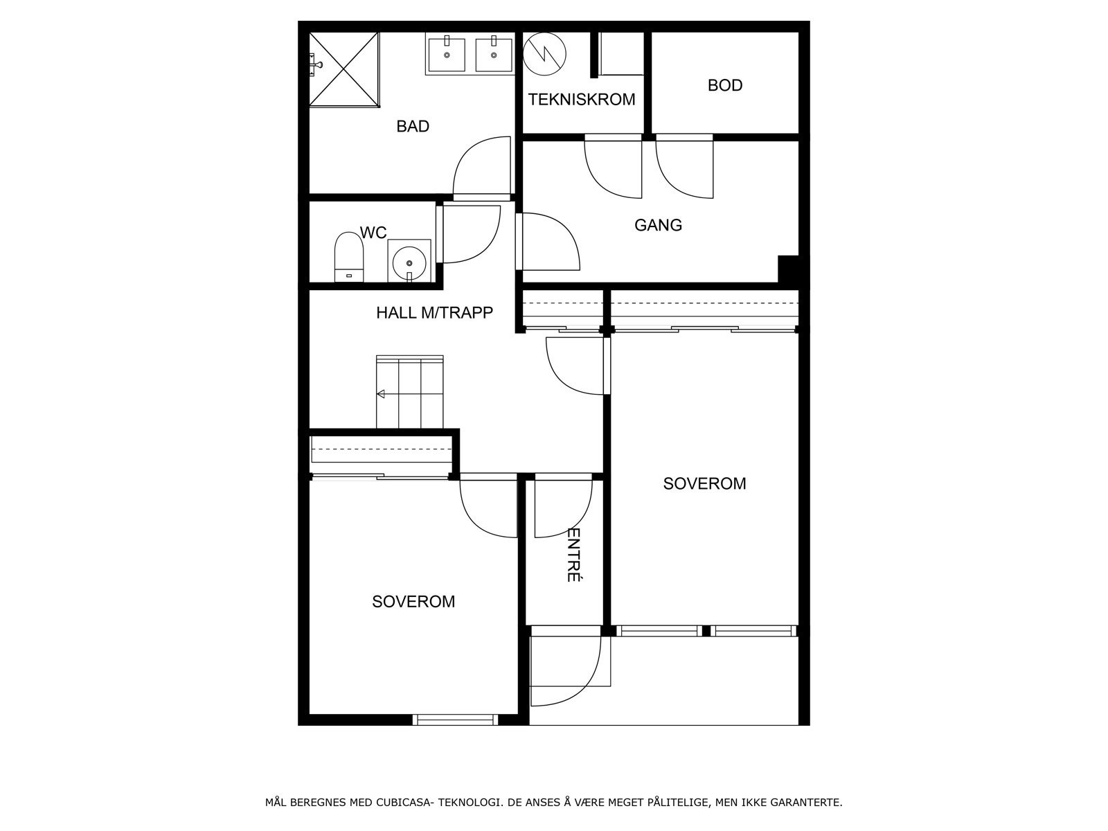 Veiledende planskisse underetasje. Galleribilde