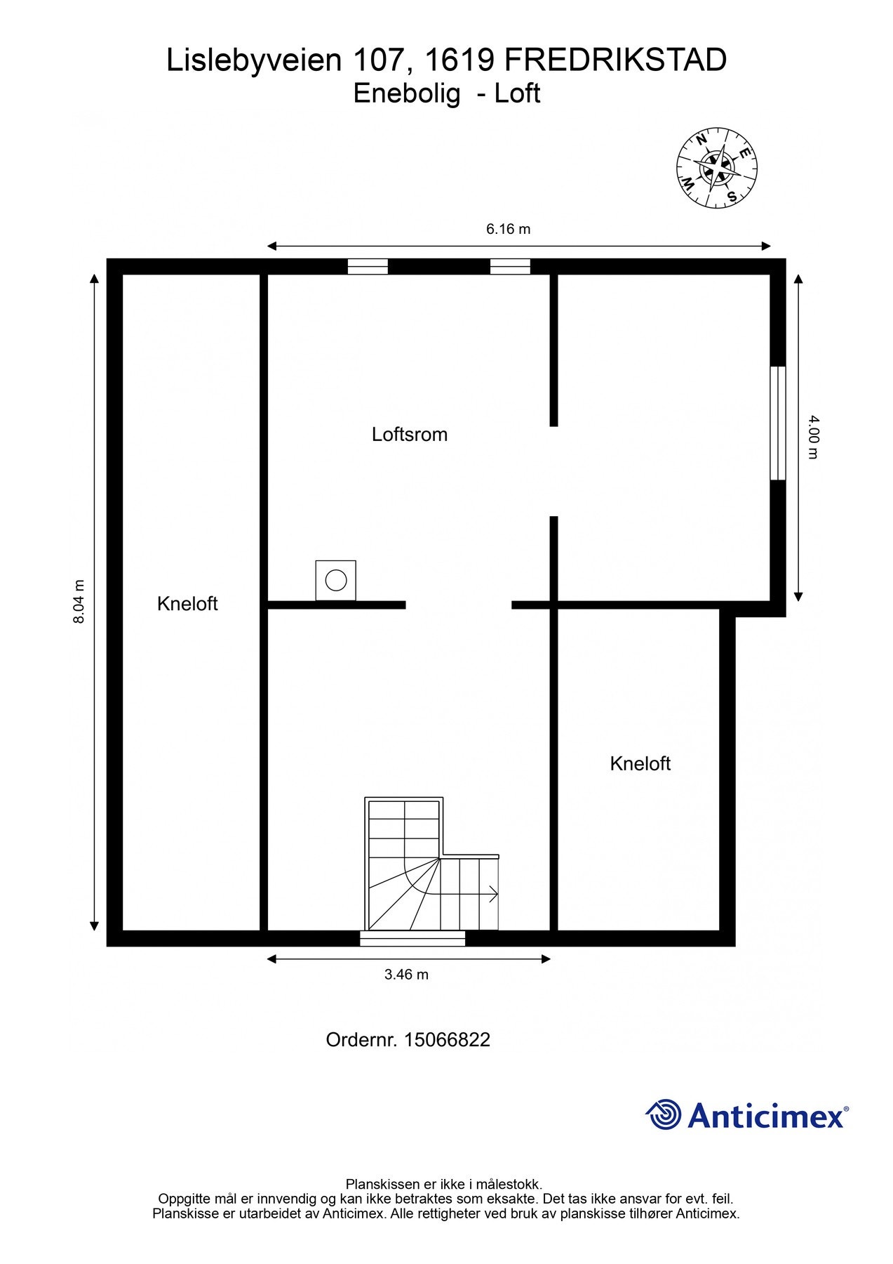 Plantegning - loftetasje Galleribilde