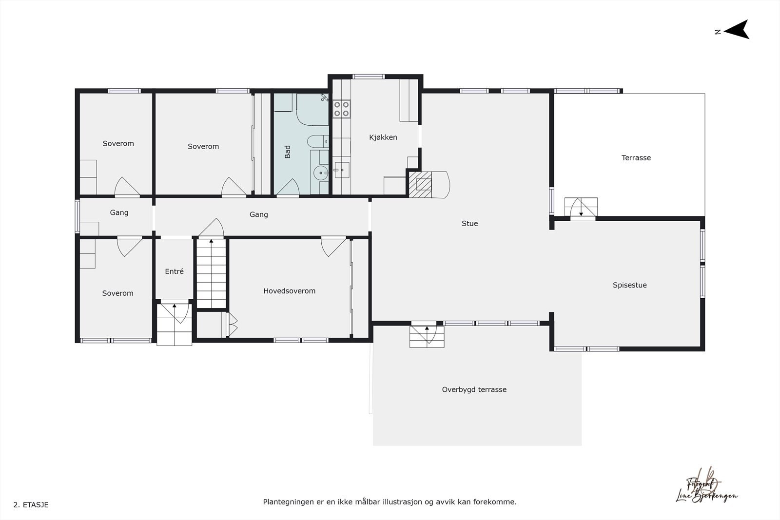 Plantegning første etasje. Galleribilde